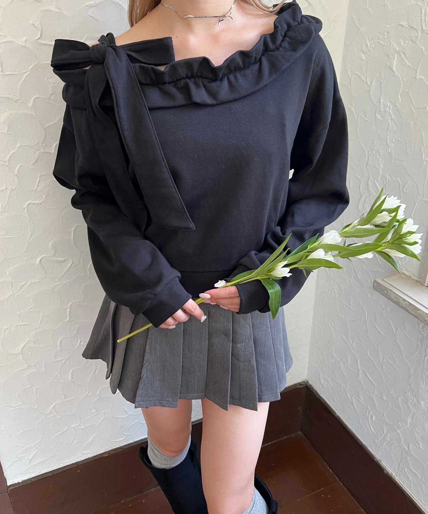 ビッグリボンワンショルスウェット - Image 12