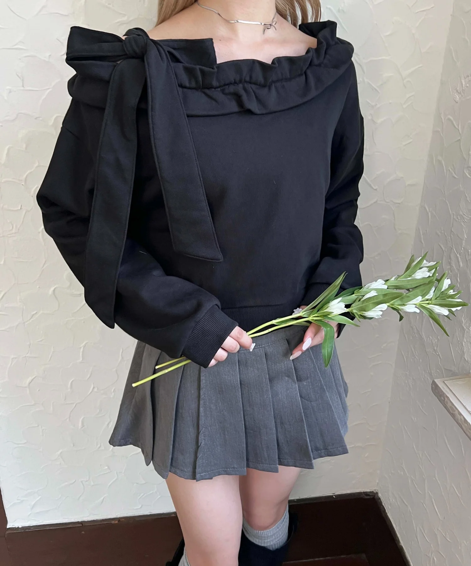 ビッグリボンワンショルスウェット - Image 13
