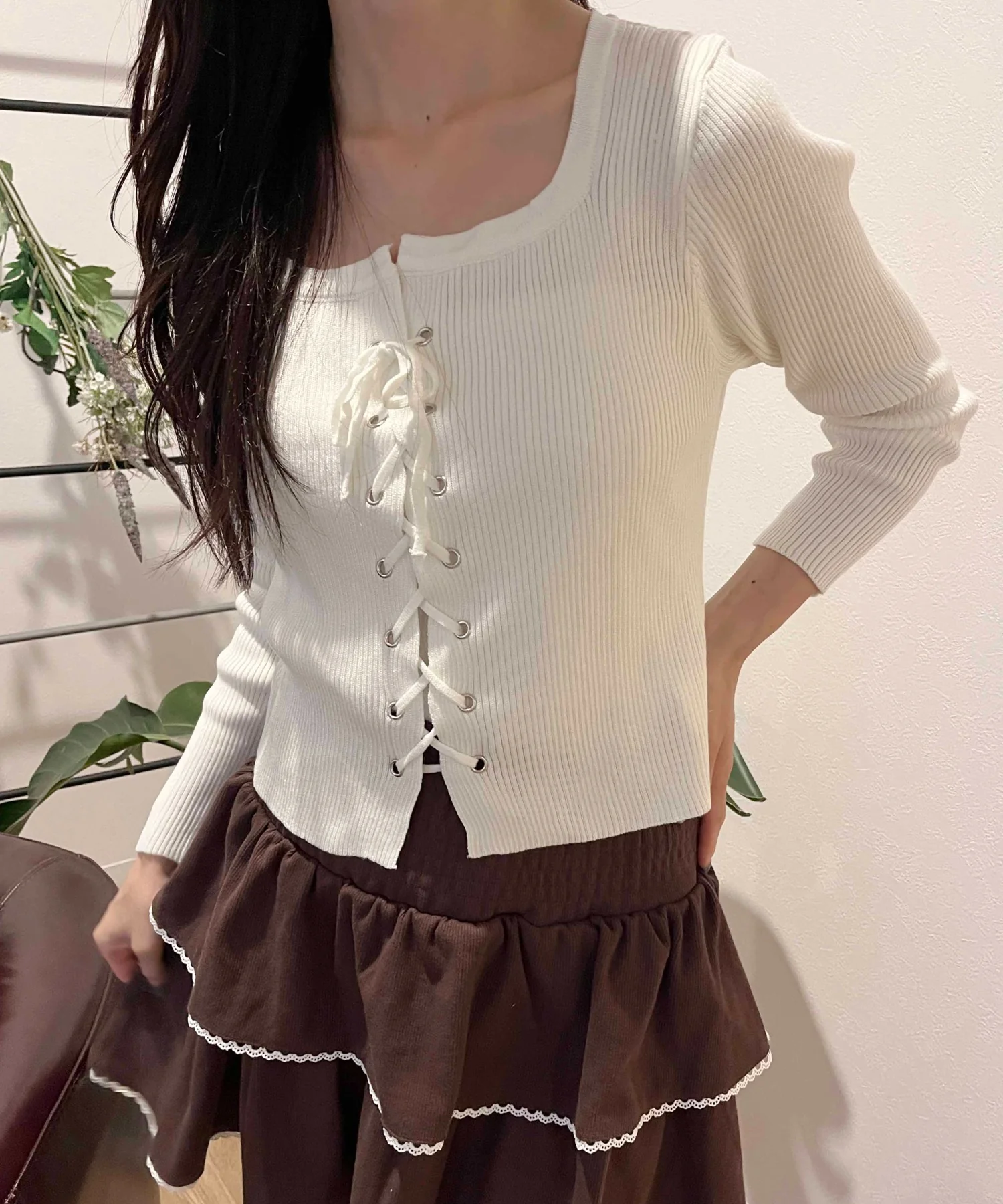 レースアップピチトップス - Image 13