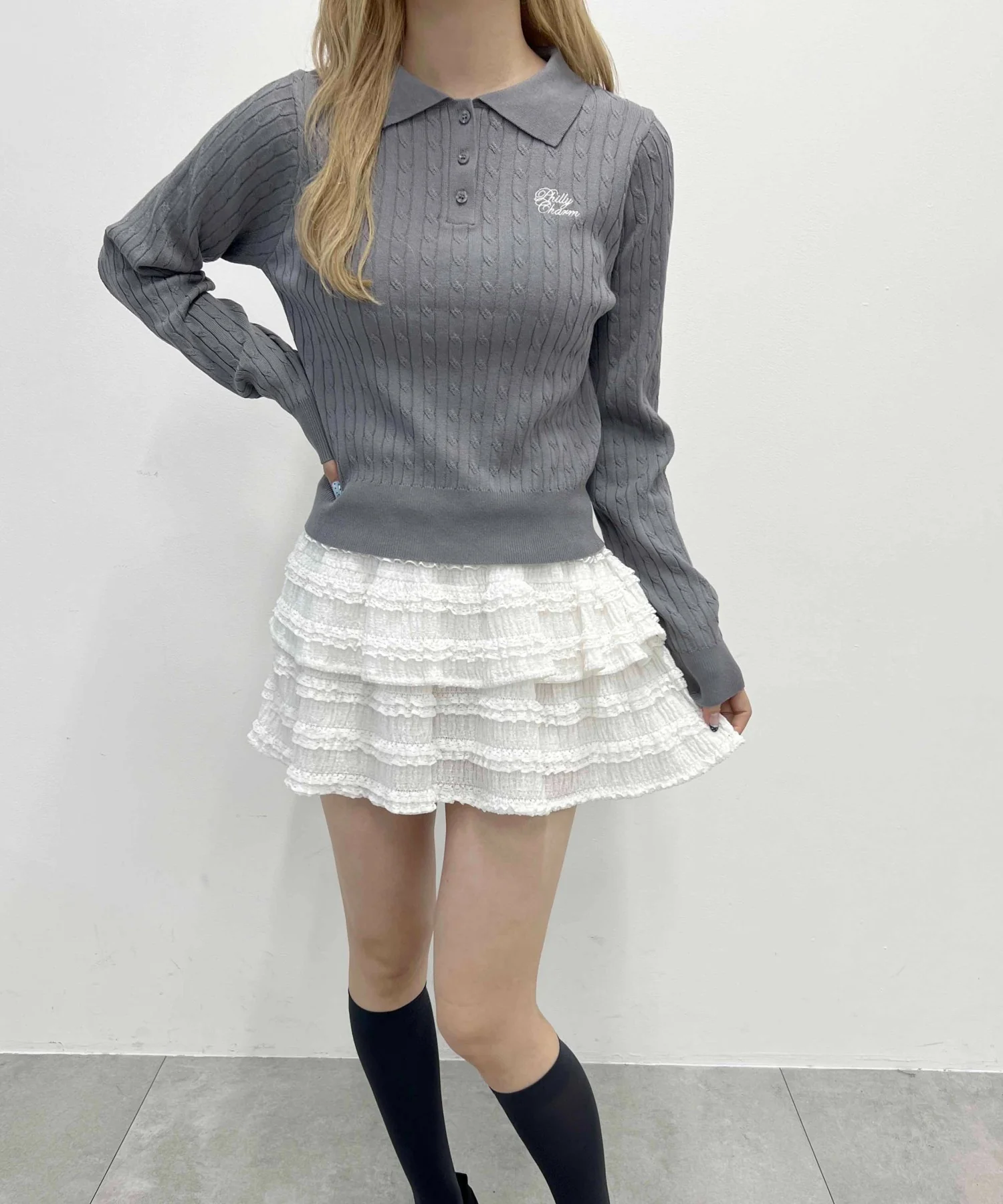 ケーブル長袖ニット - Image 10