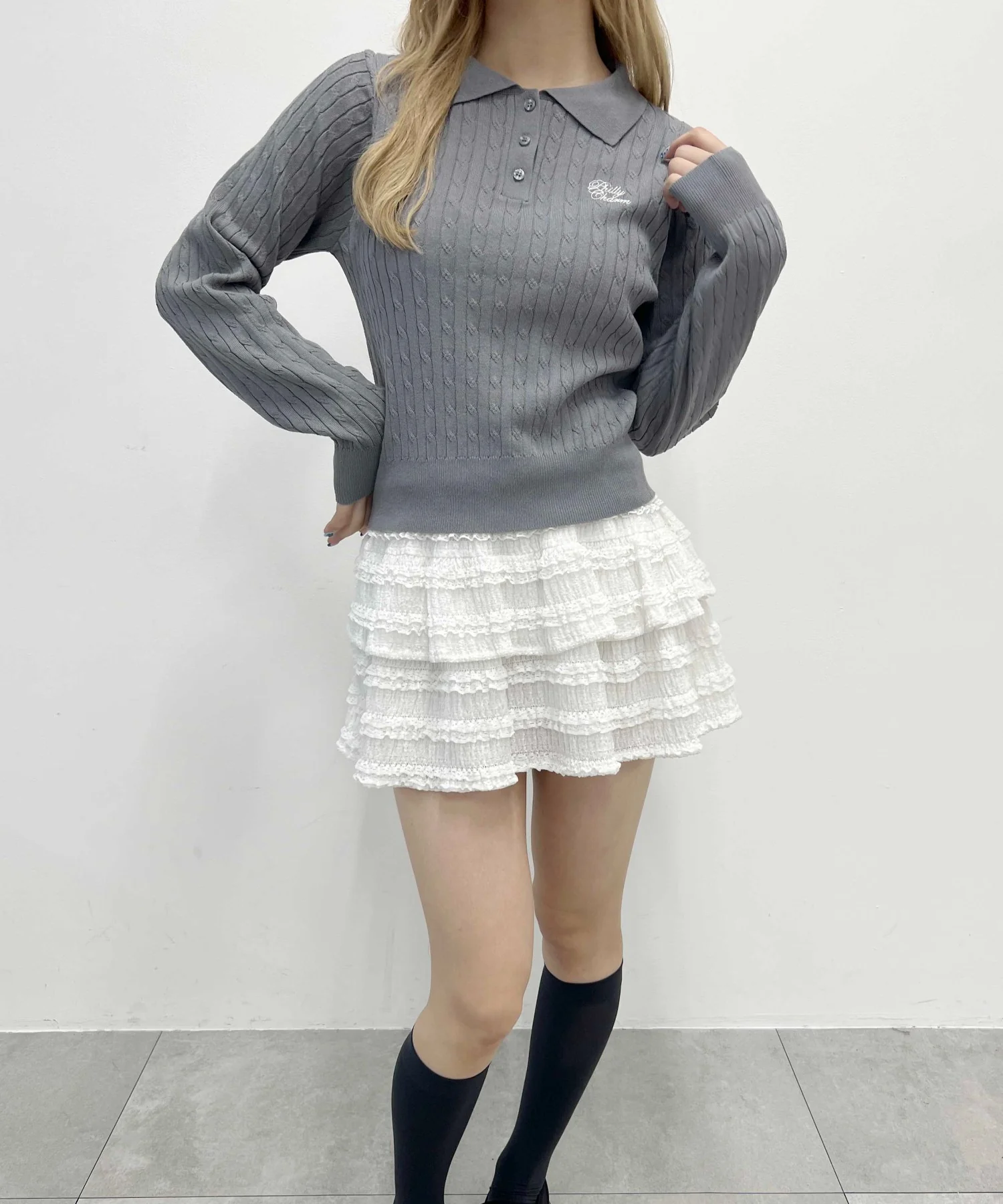 ケーブル長袖ニット - Image 12