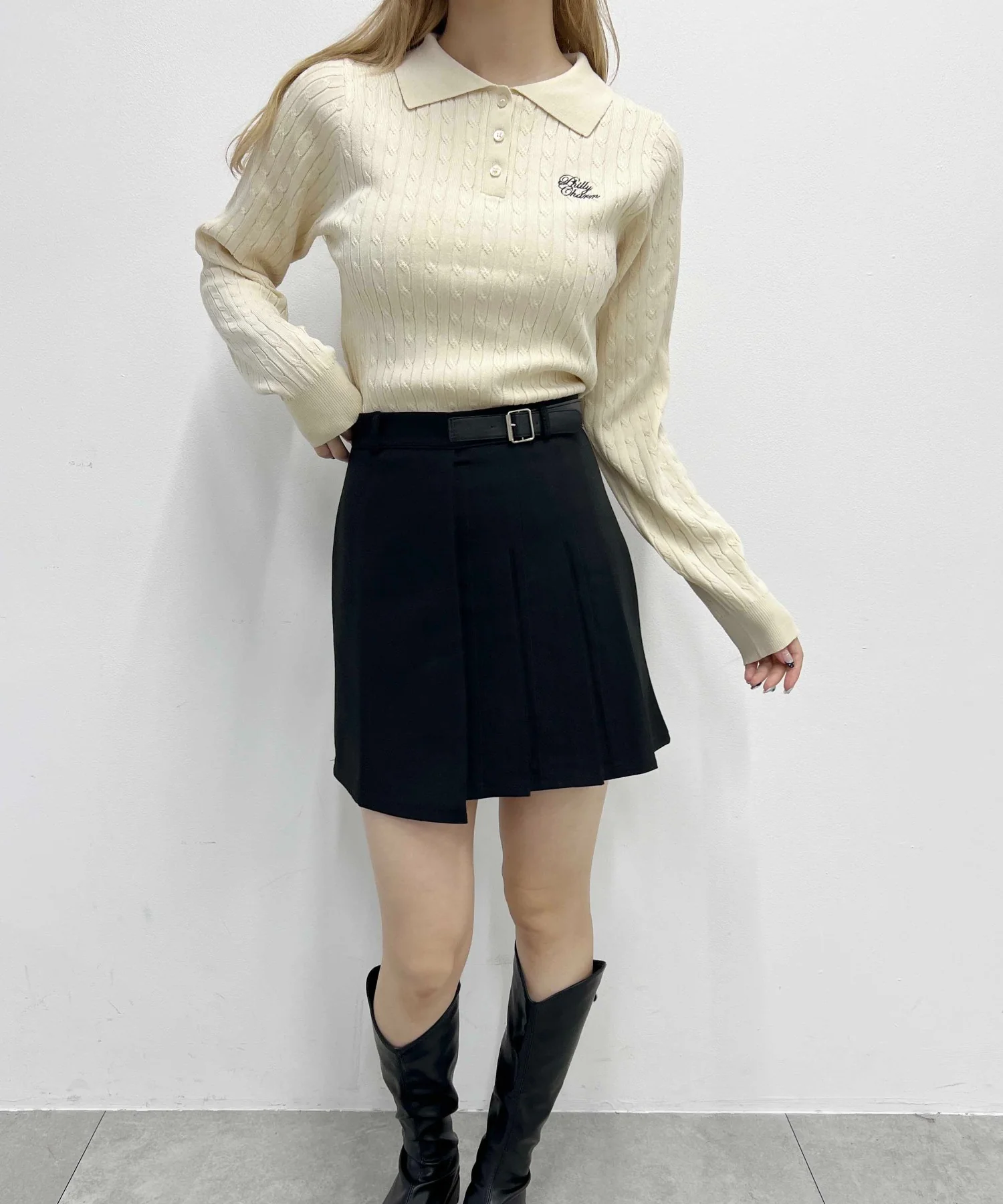 ケーブル長袖ニット - Image 5