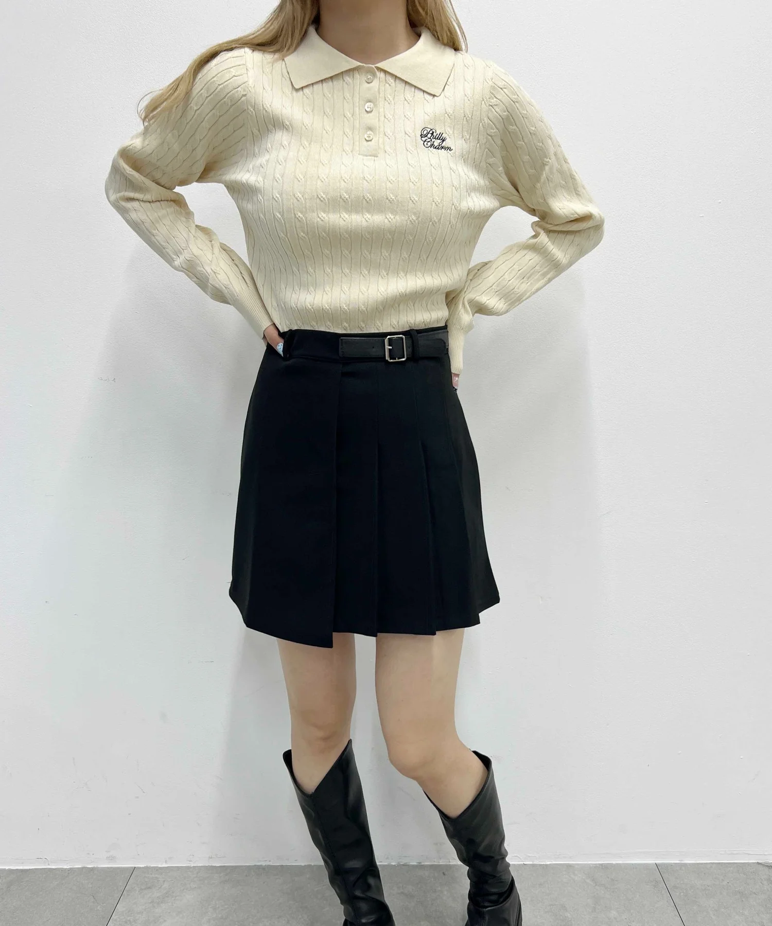 ケーブル長袖ニット - Image 6