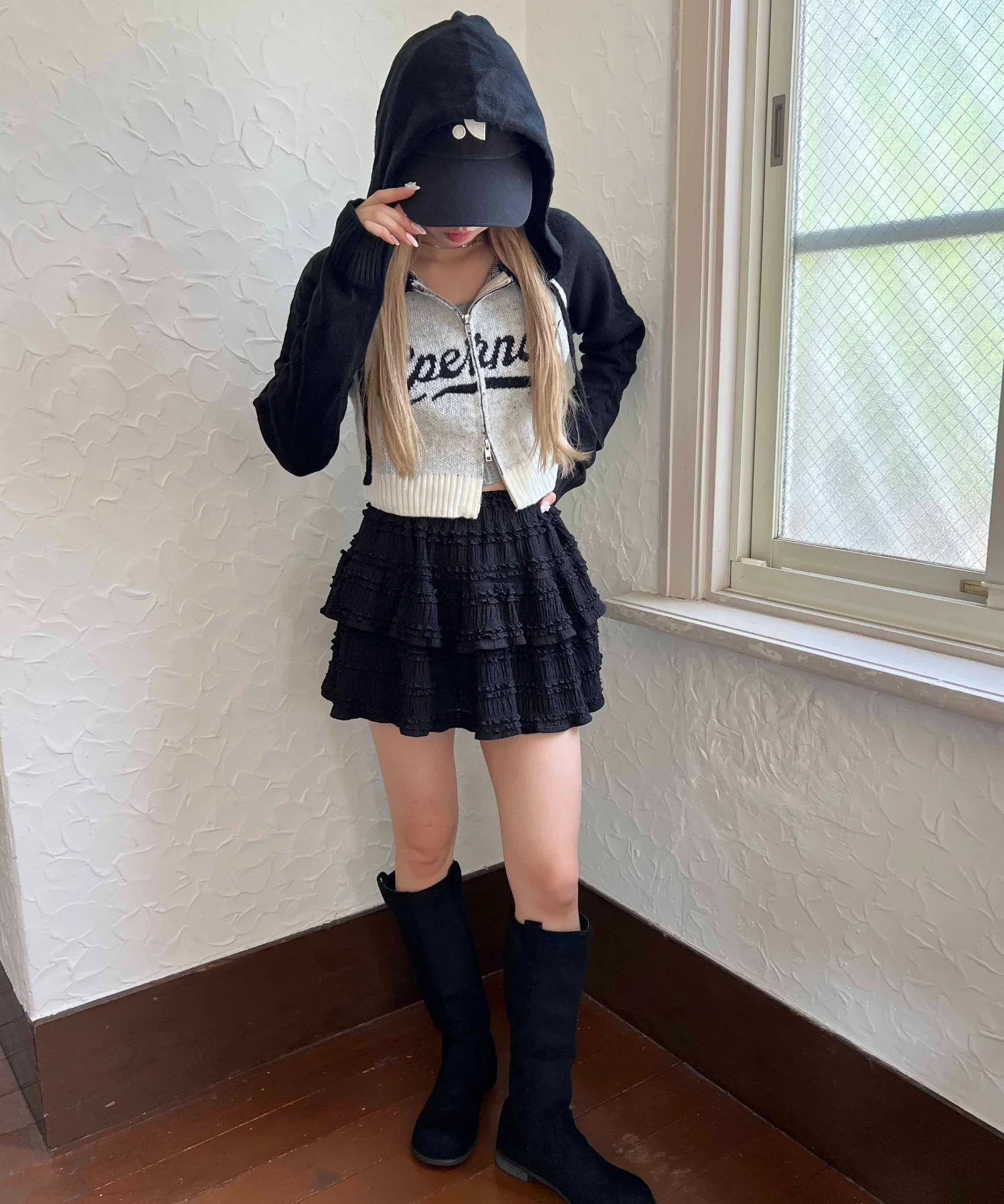 ロゴジャガードニットパーカー - Image 15