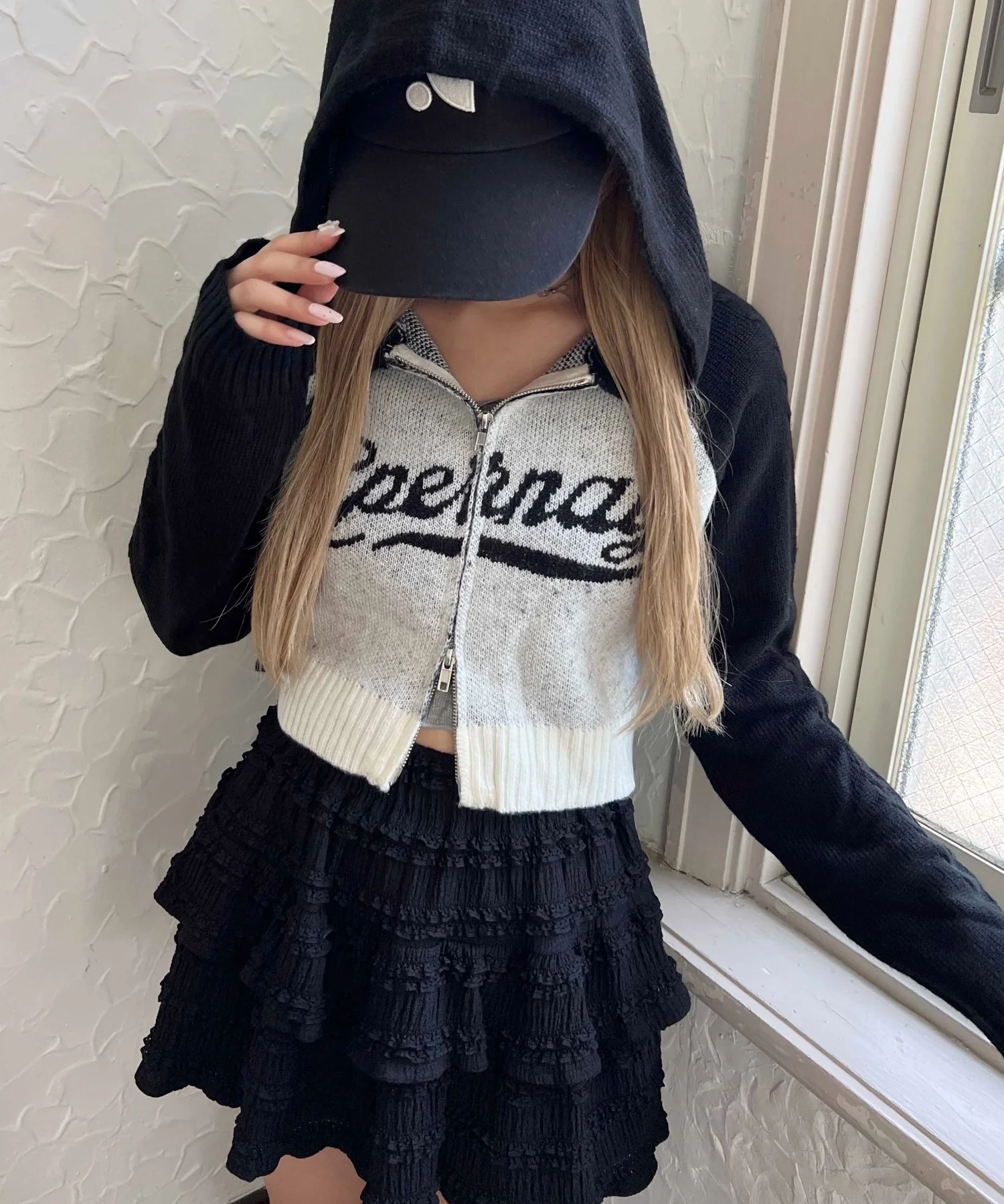 ロゴジャガードニットパーカー - Image 3