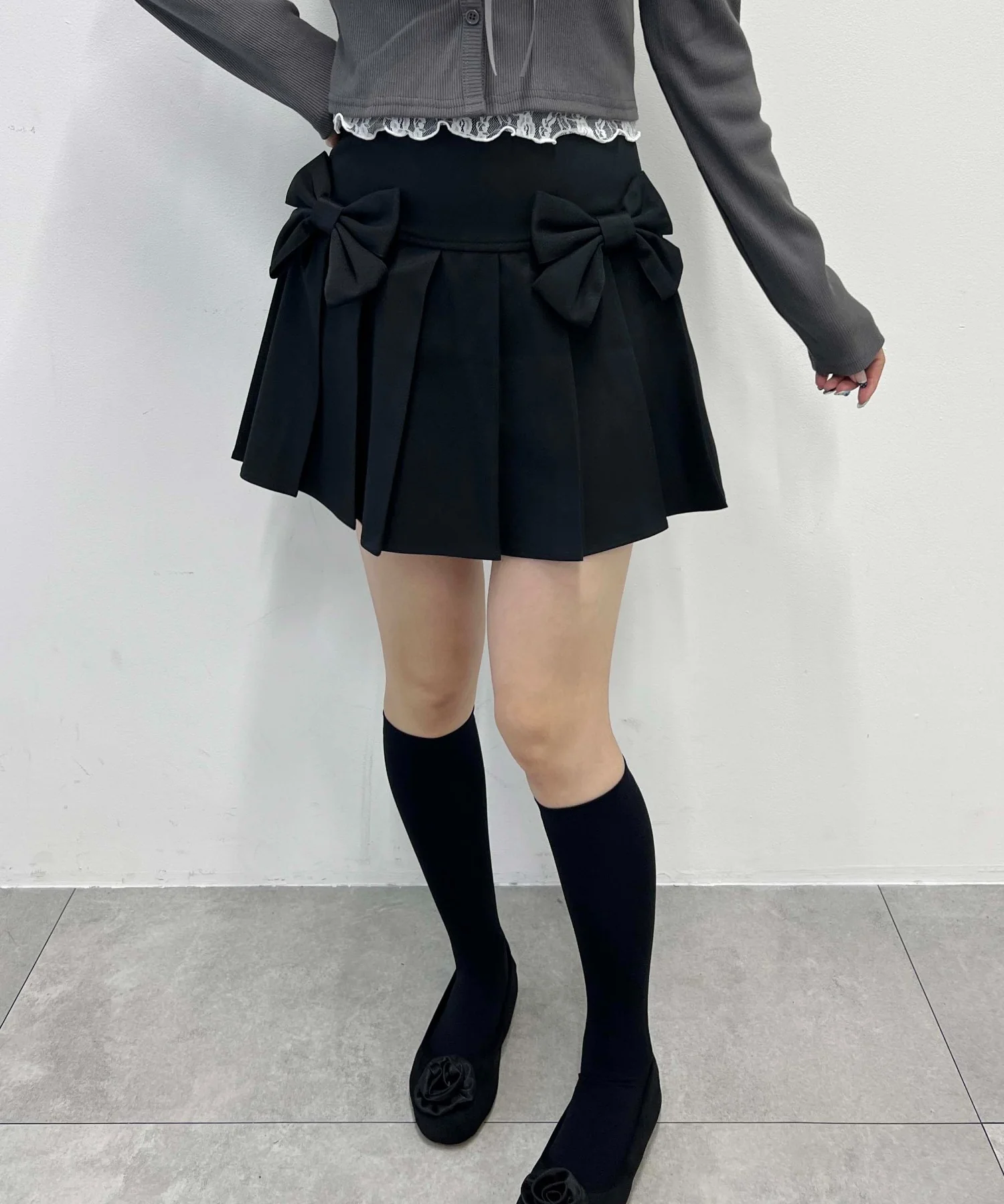 ダブルリボンプリーツスカート - Image 13