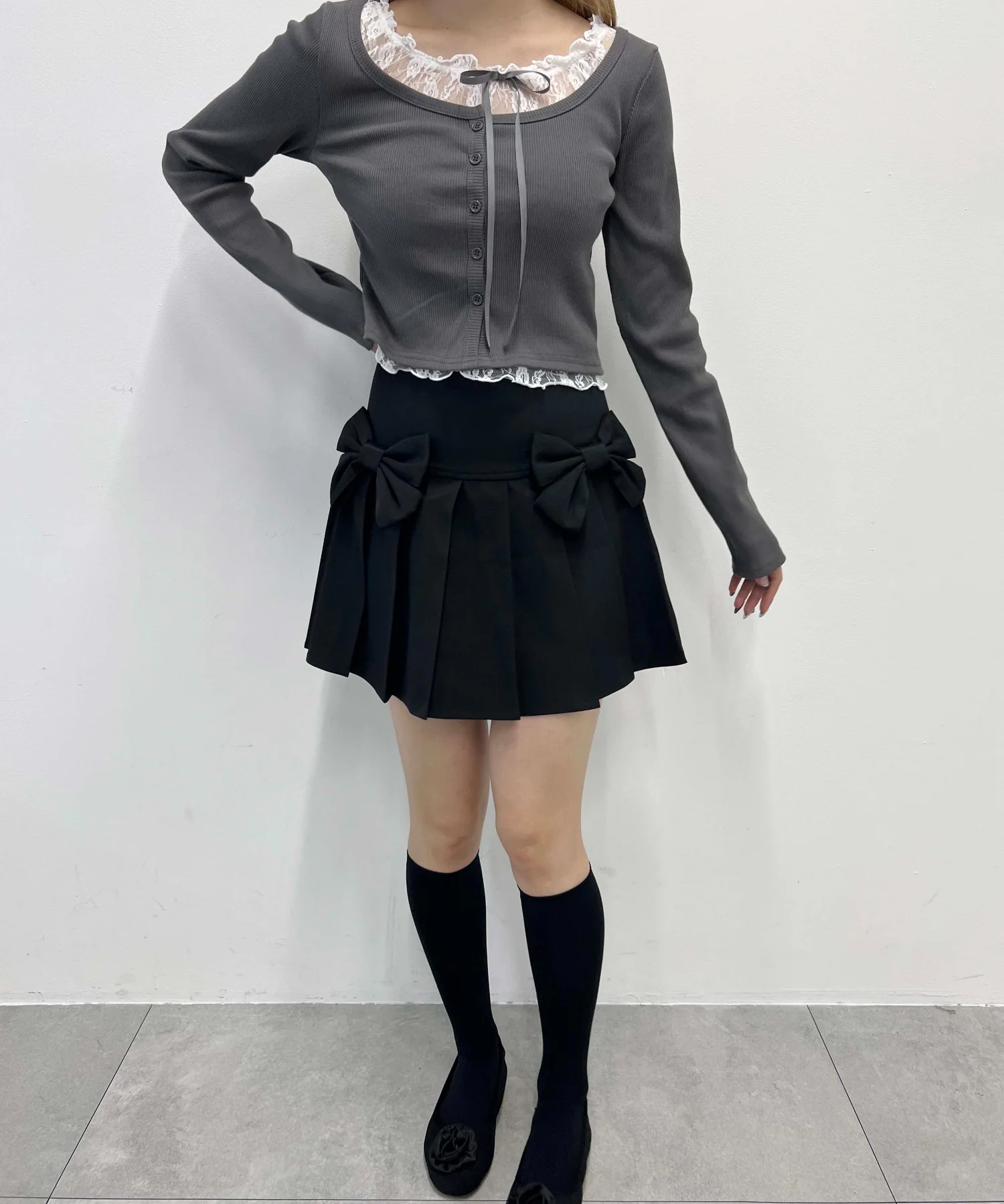 ダブルリボンプリーツスカート - Image 15
