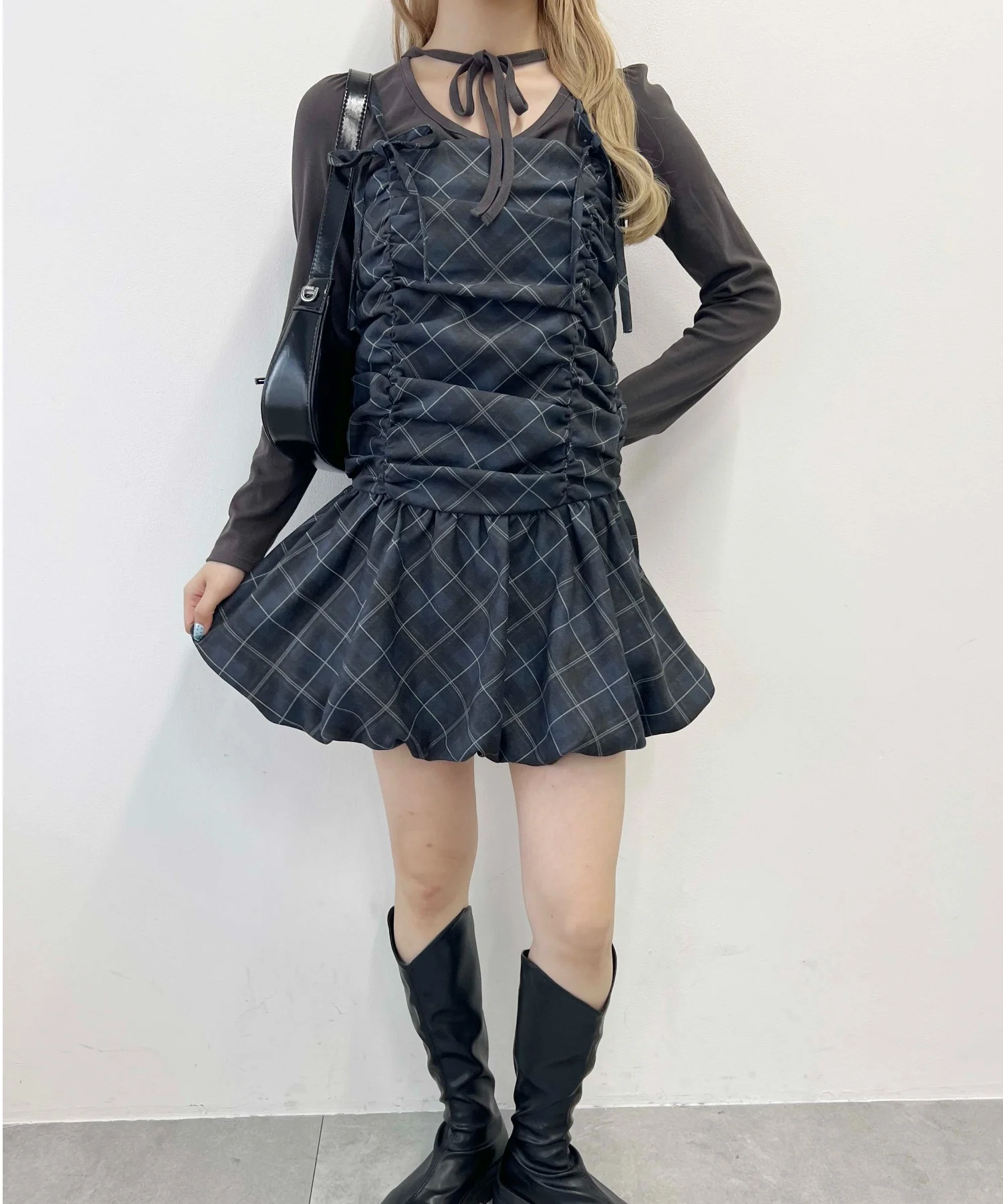 ギャザーバルーンワンピース - Image 4