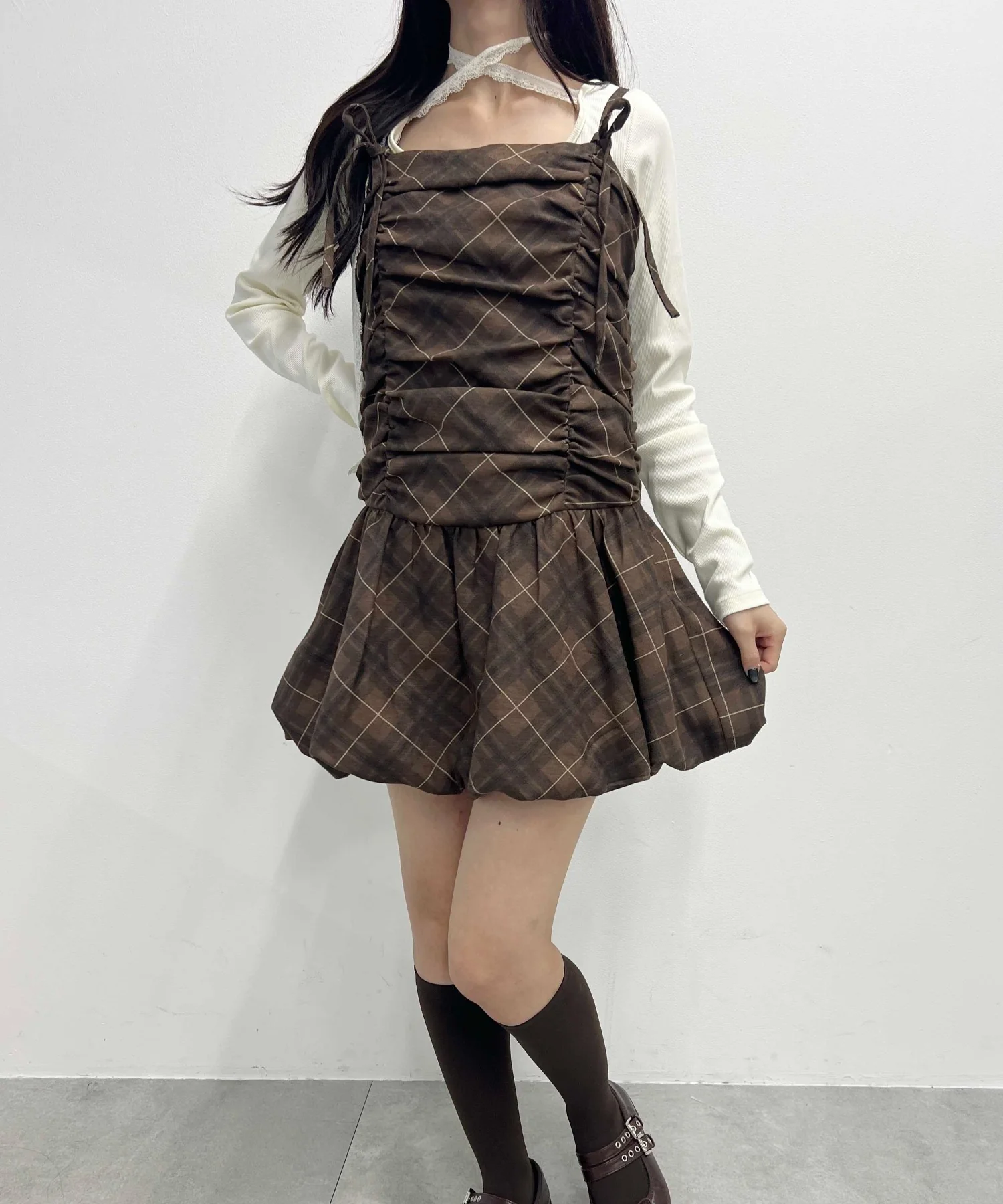 ギャザーバルーンワンピース - Image 9