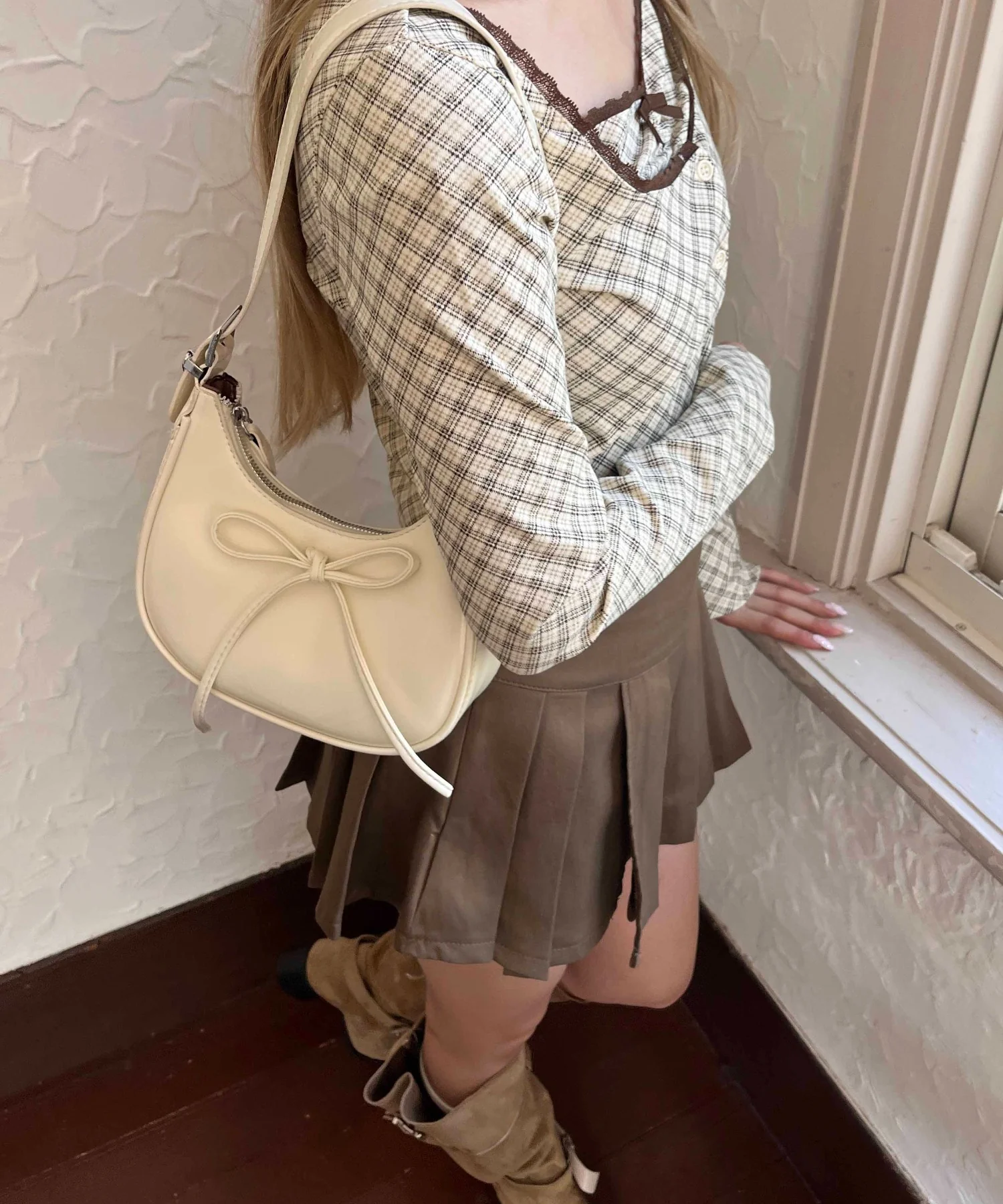 2wayワンハンドルリボンバッグ - Image 3