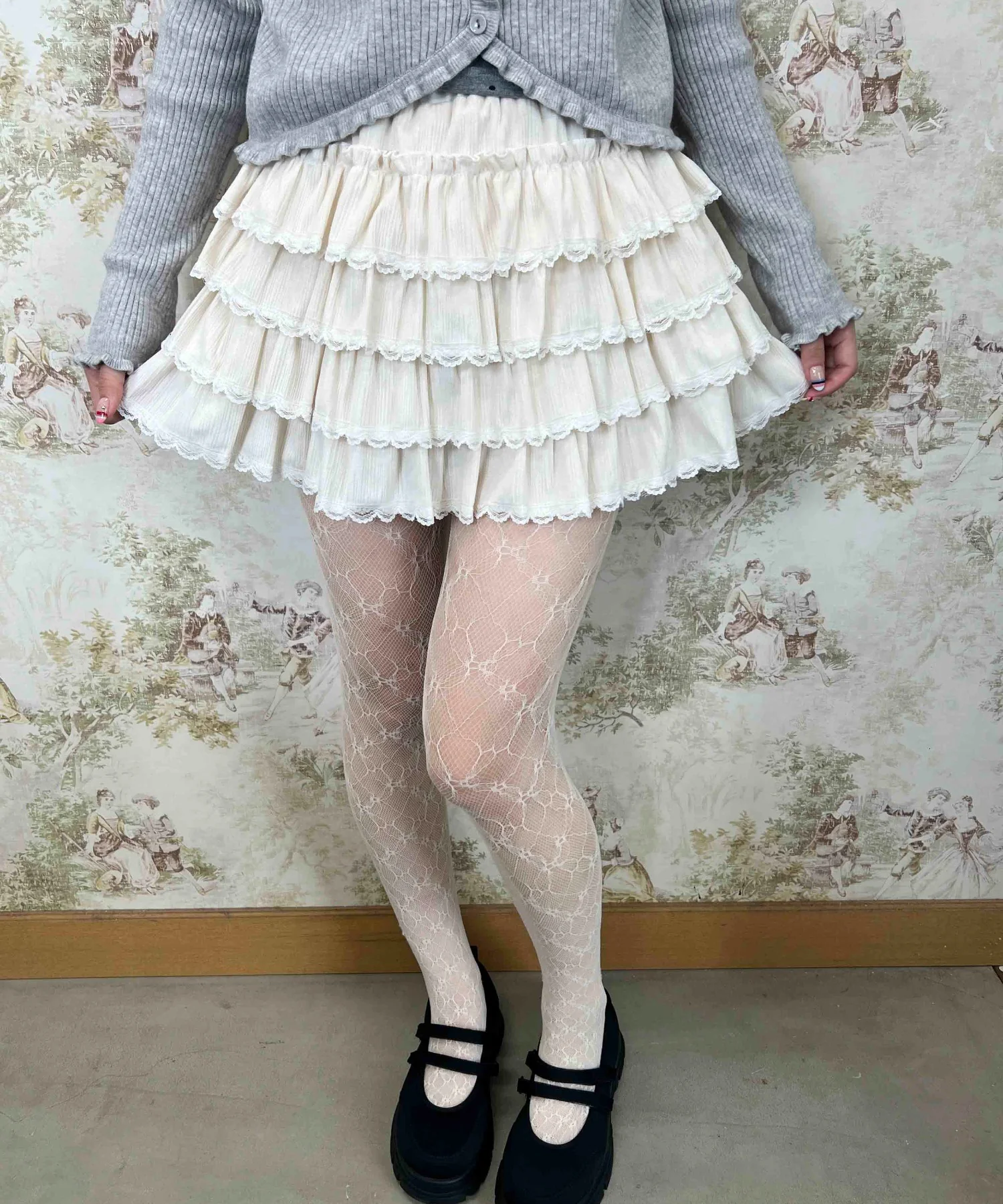 フェイクスウェードフリルミニスカート - Image 11
