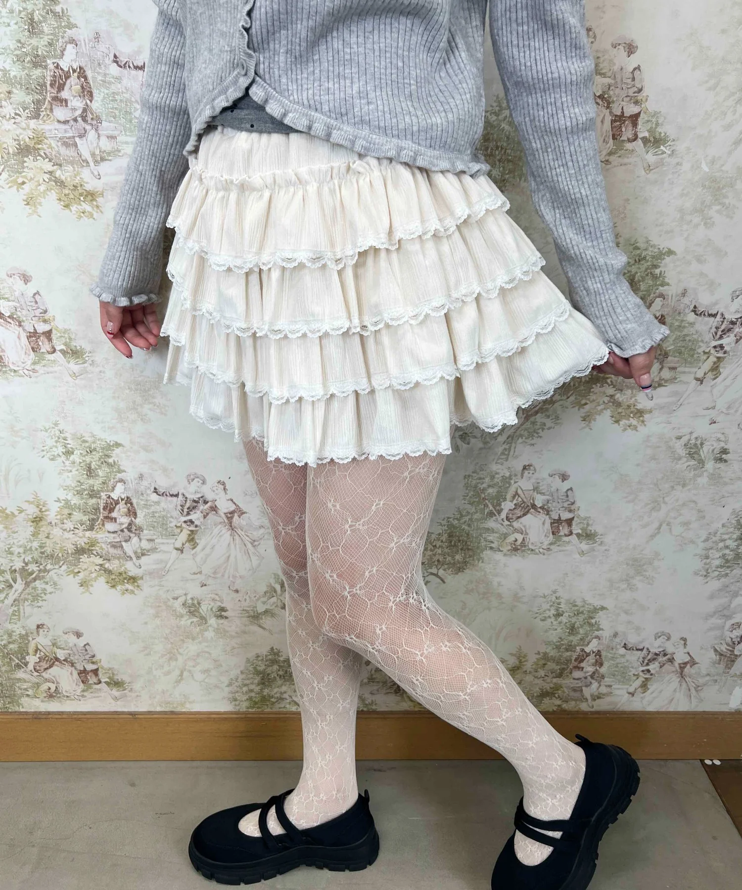 フェイクスウェードフリルミニスカート - Image 12