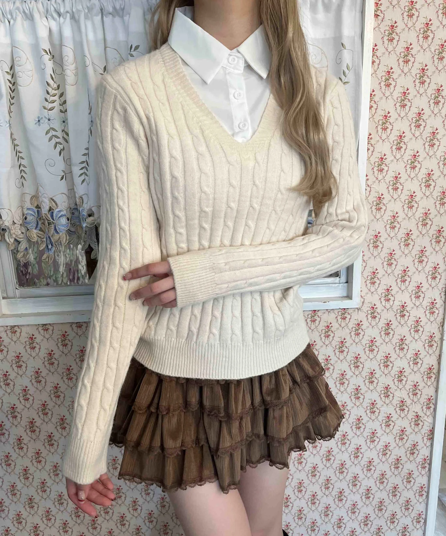 シャツドッキングケーブルニット - Image 5