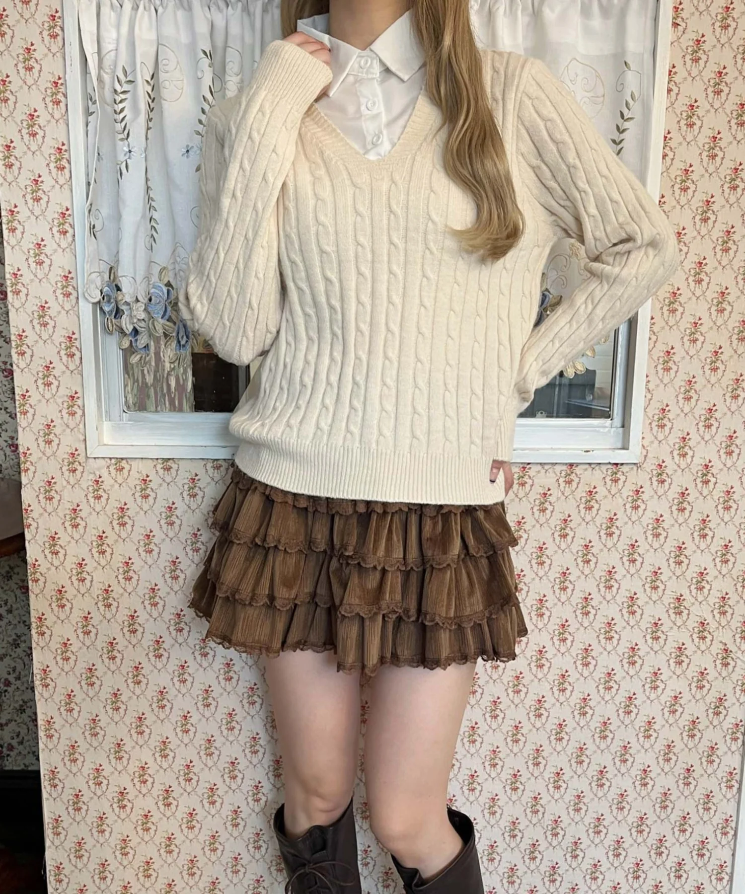 シャツドッキングケーブルニット - Image 6