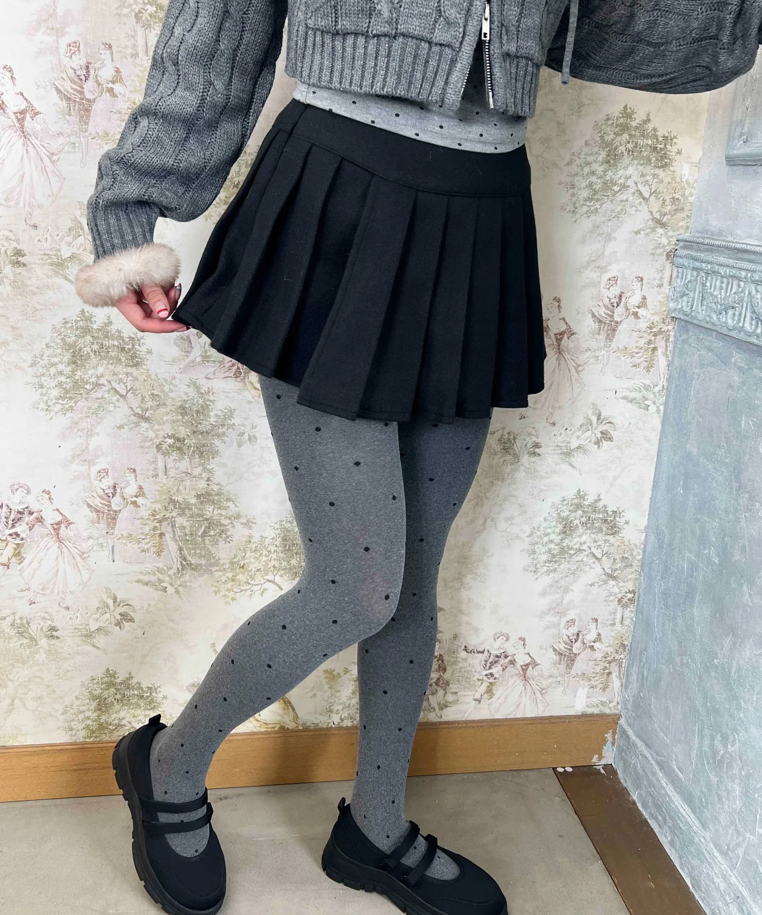 起毛プリーツスカート - Image 10