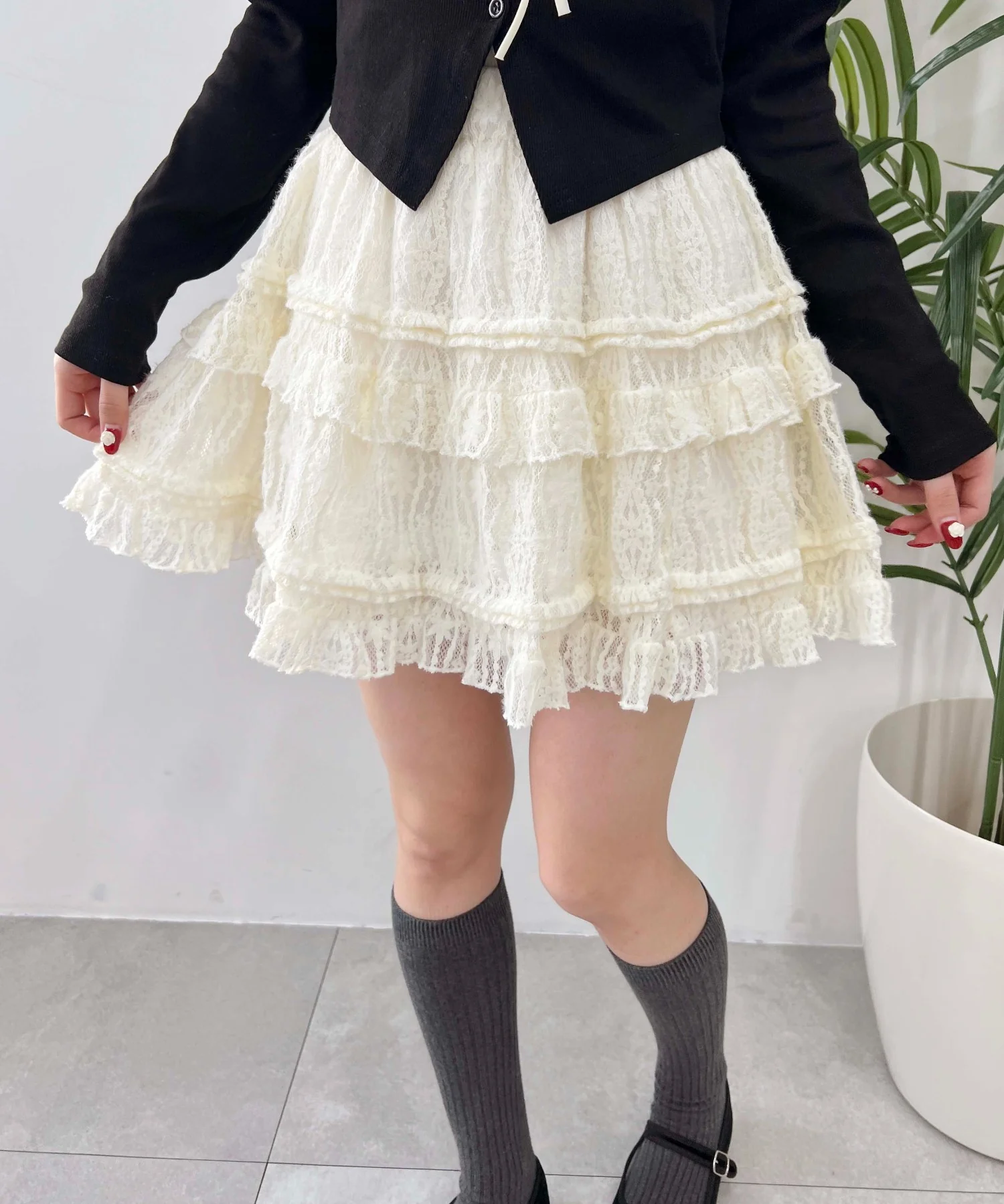 レースミニスカート - Image 10