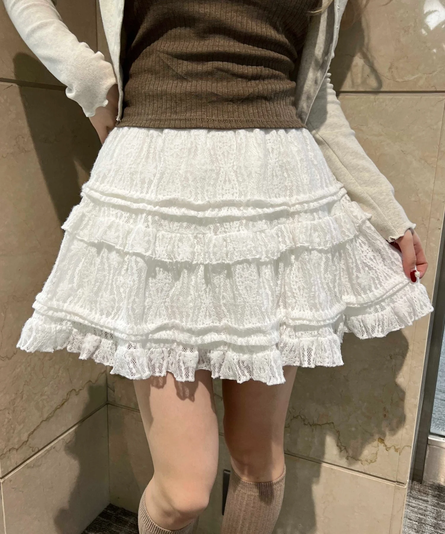 レースミニスカート - Image 6