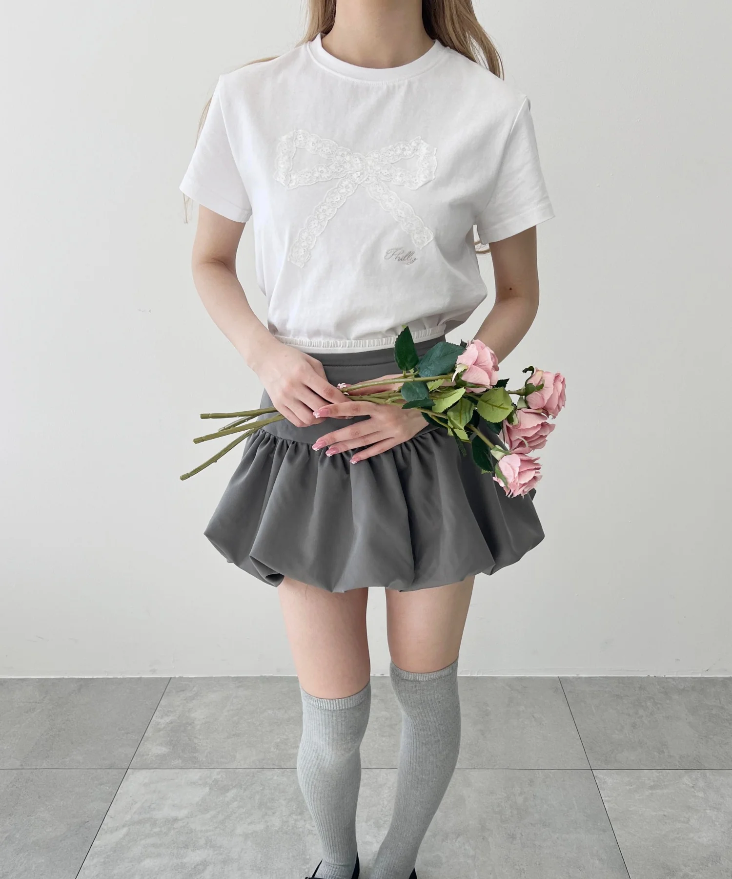 レースリボンTシャツ - Image 11