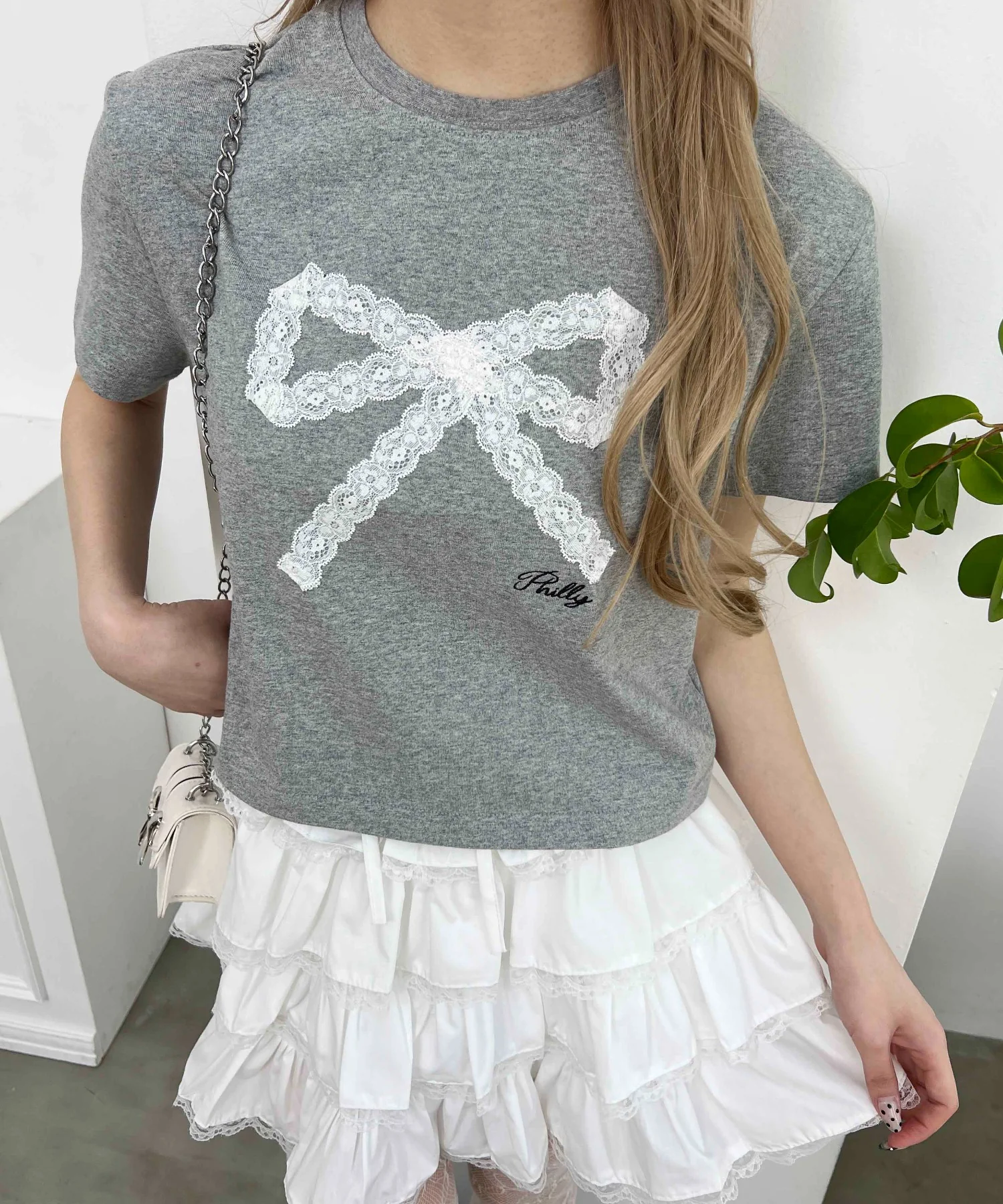 レースリボンTシャツ - Image 12