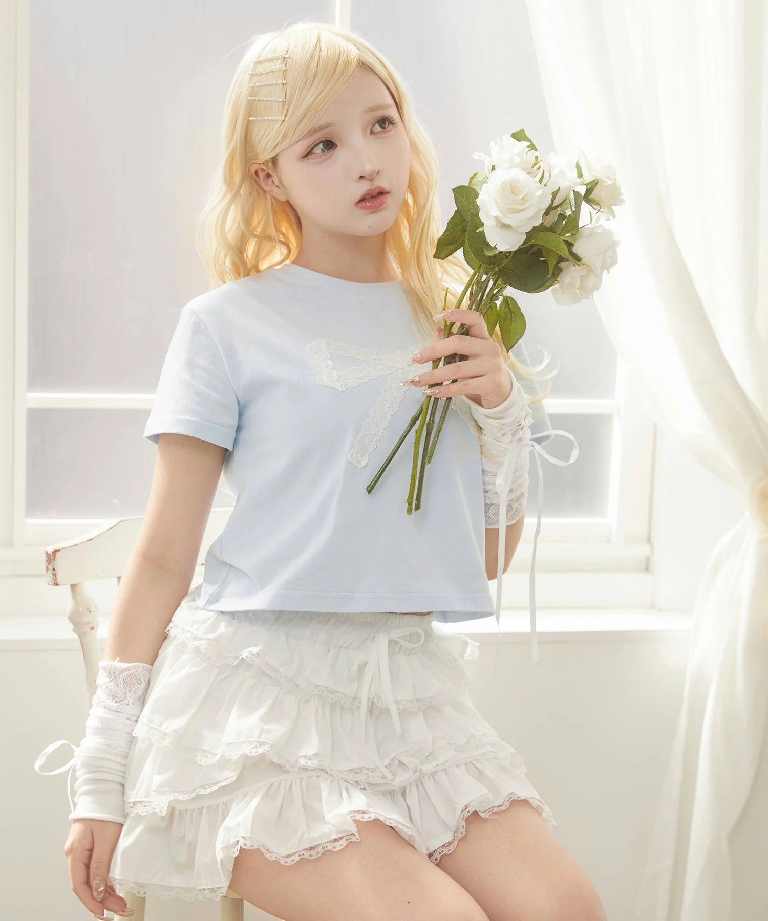 レースリボンTシャツ - Image 15