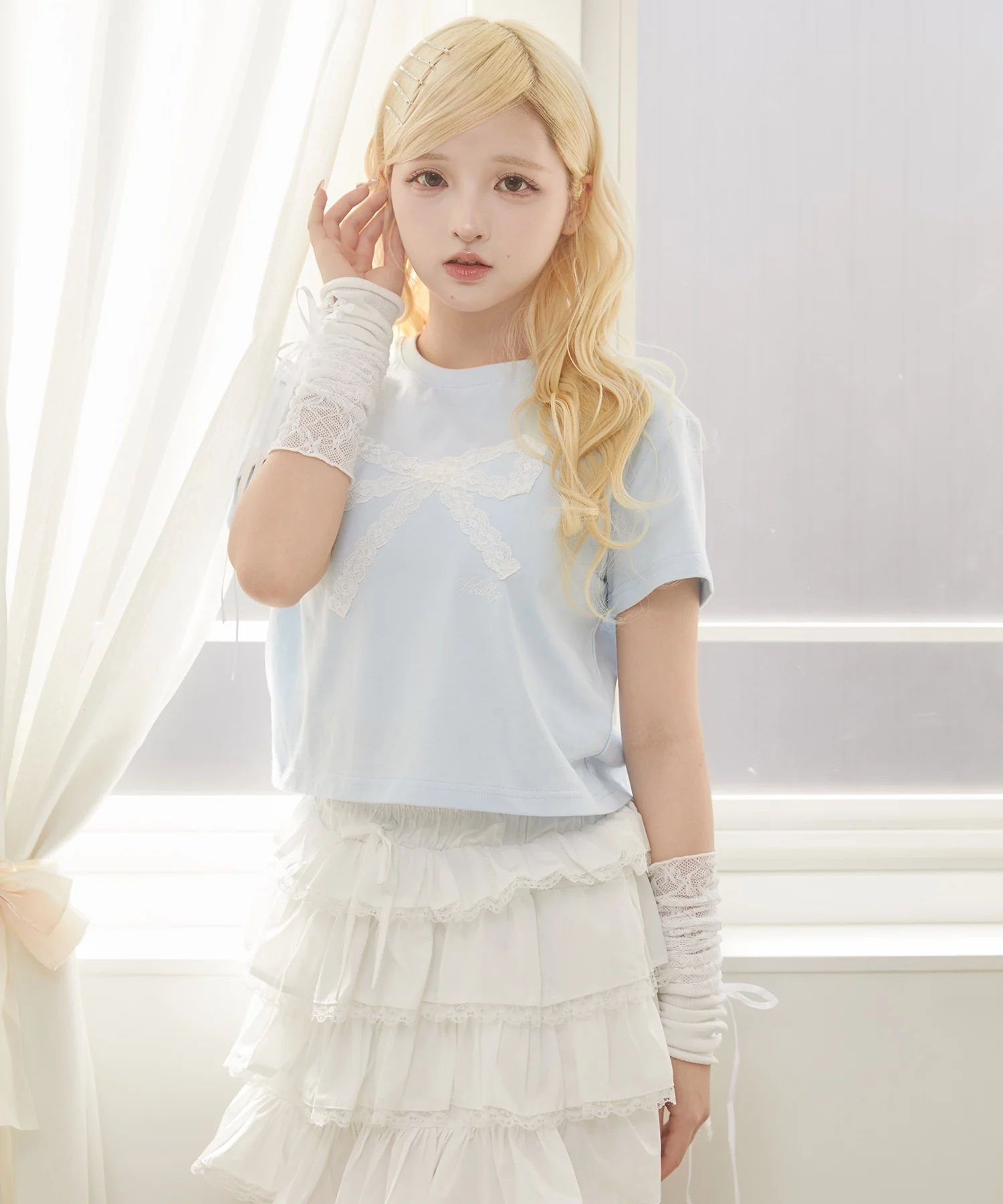レースリボンTシャツ - Image 16