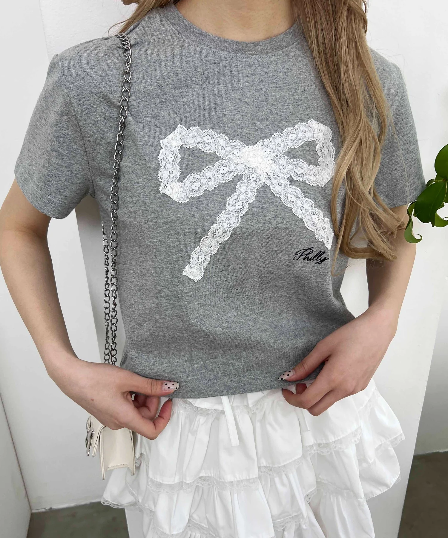 レースリボンTシャツ - Image 3
