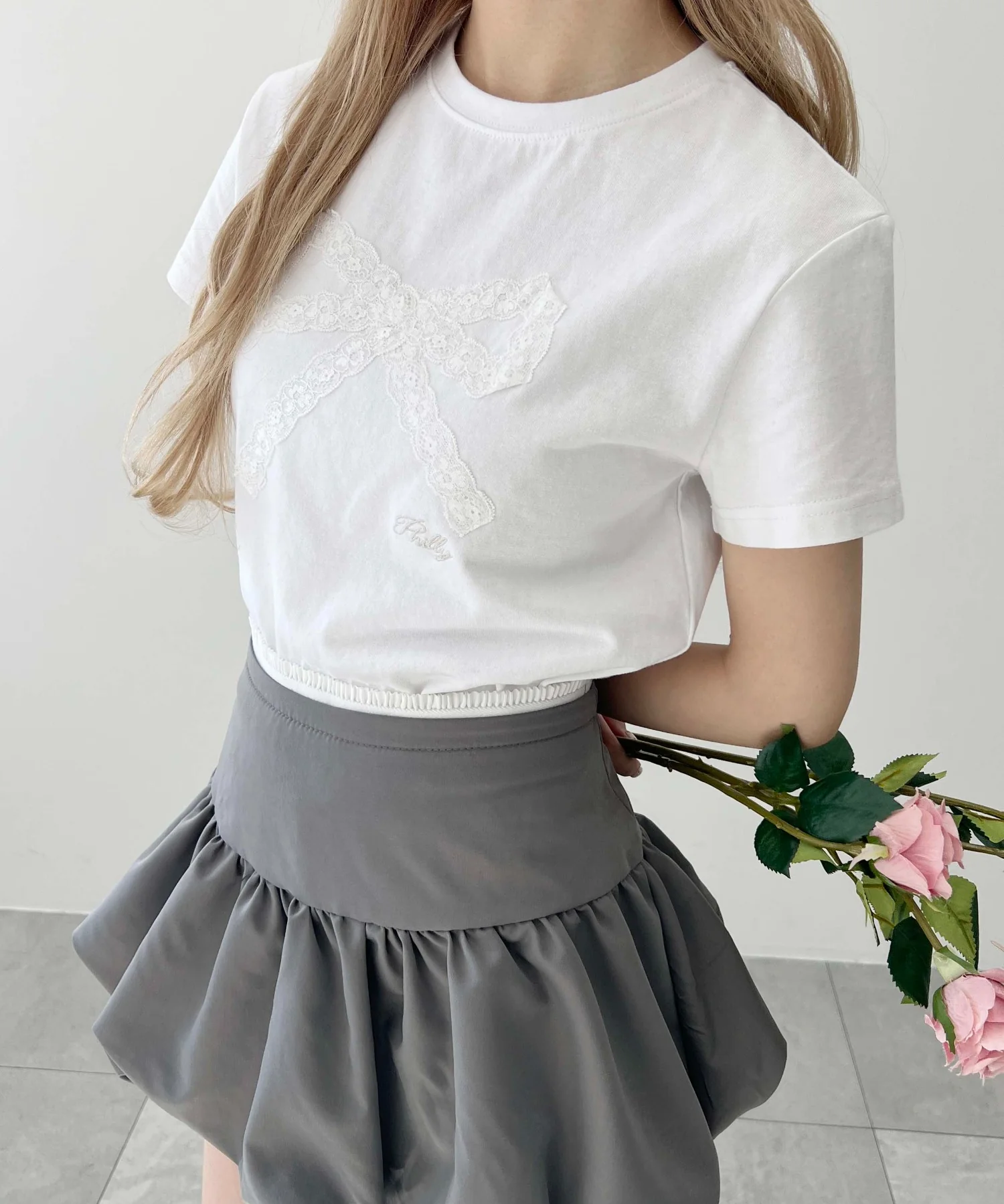 レースリボンTシャツ - Image 8