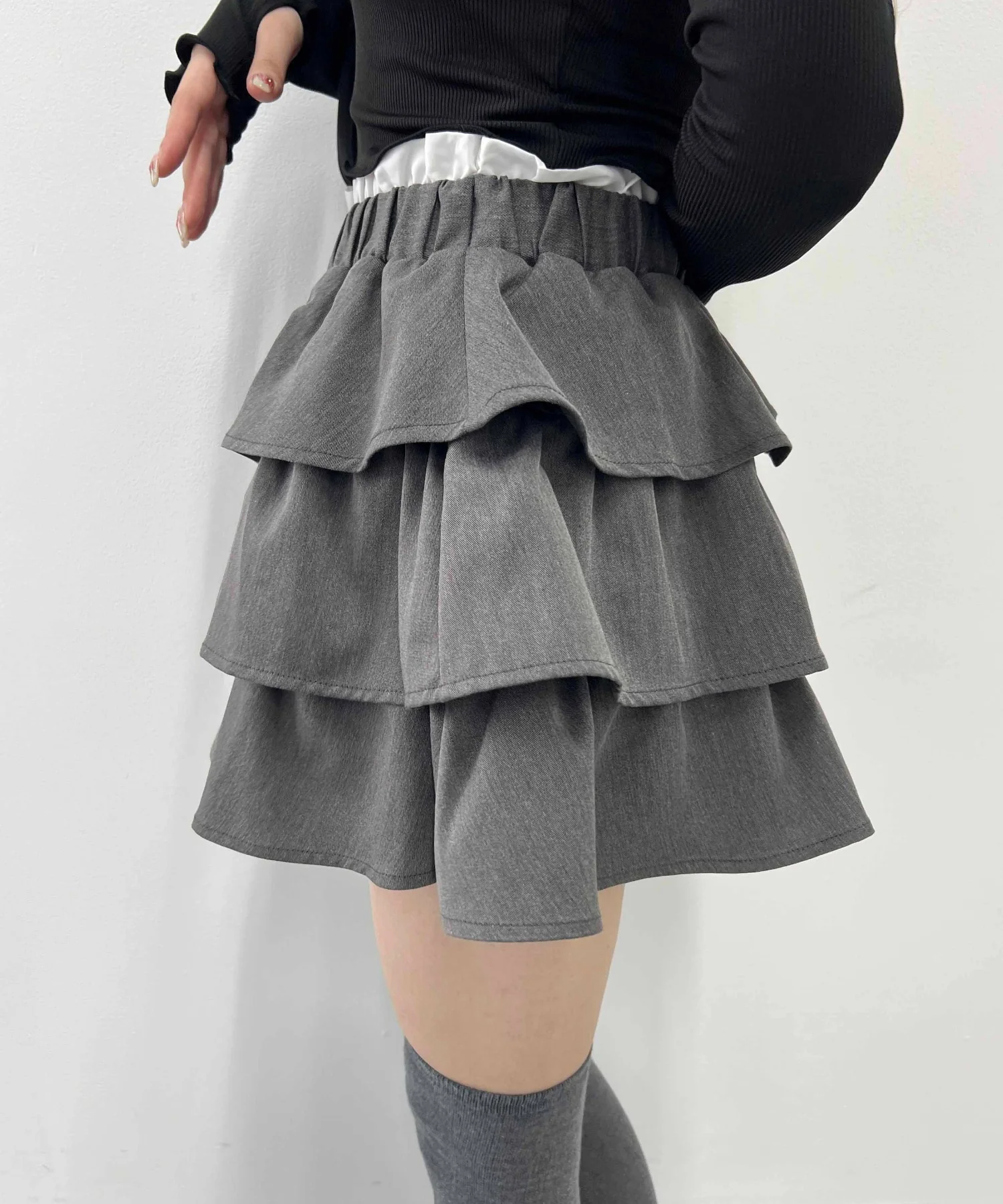 サイドリボンティアードミニスカート - Image 14
