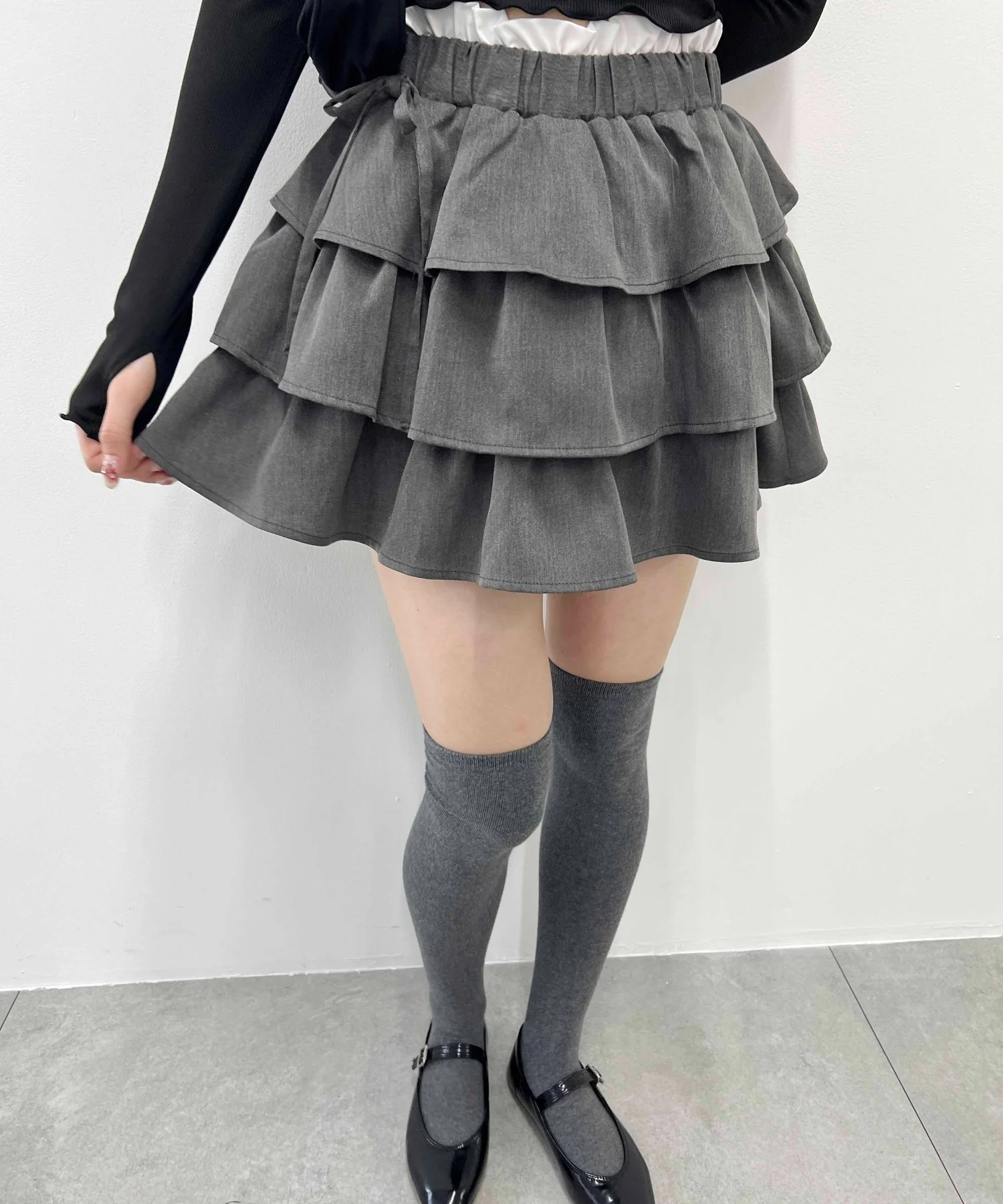 サイドリボンティアードミニスカート - Image 15