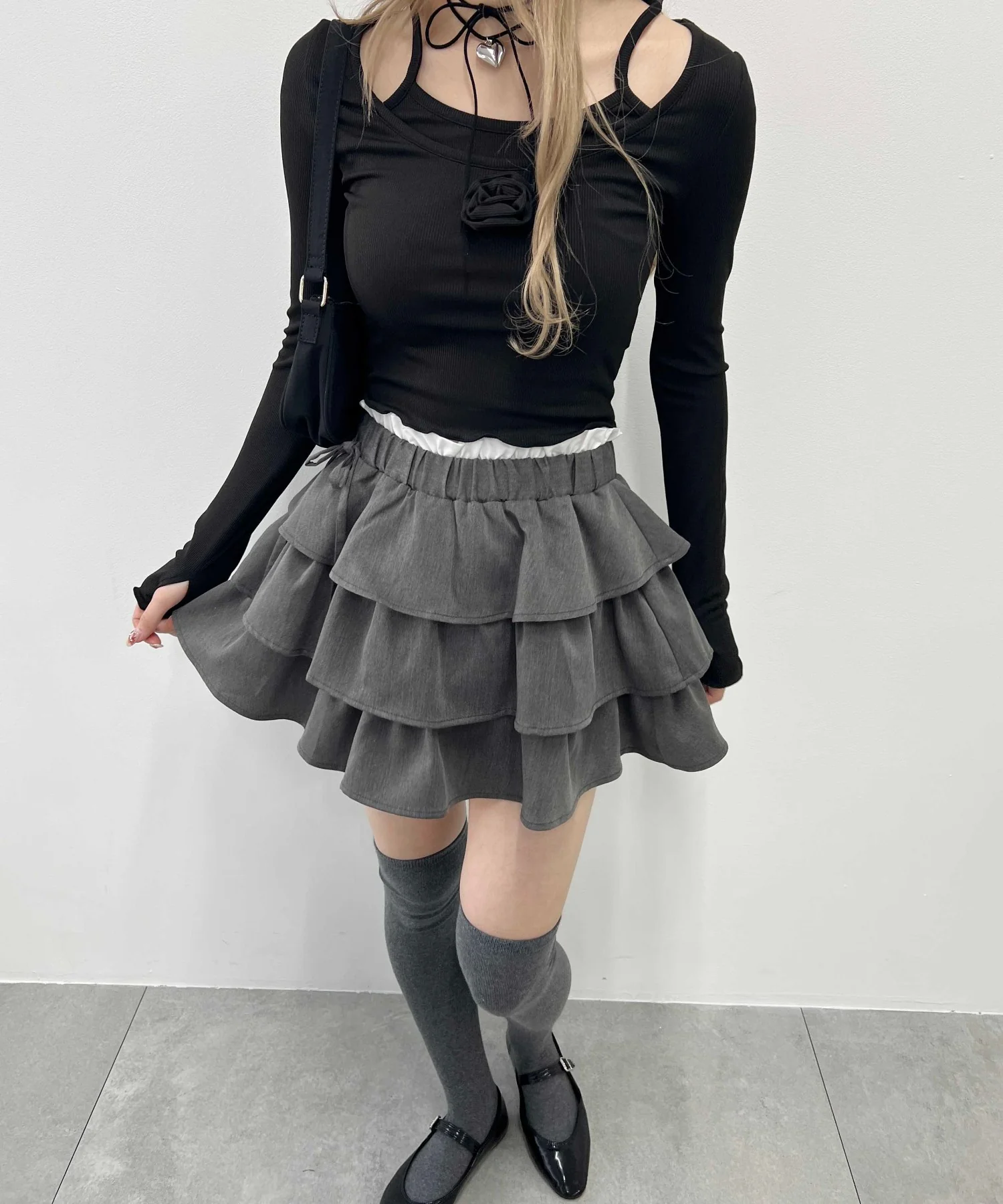 サイドリボンティアードミニスカート - Image 17