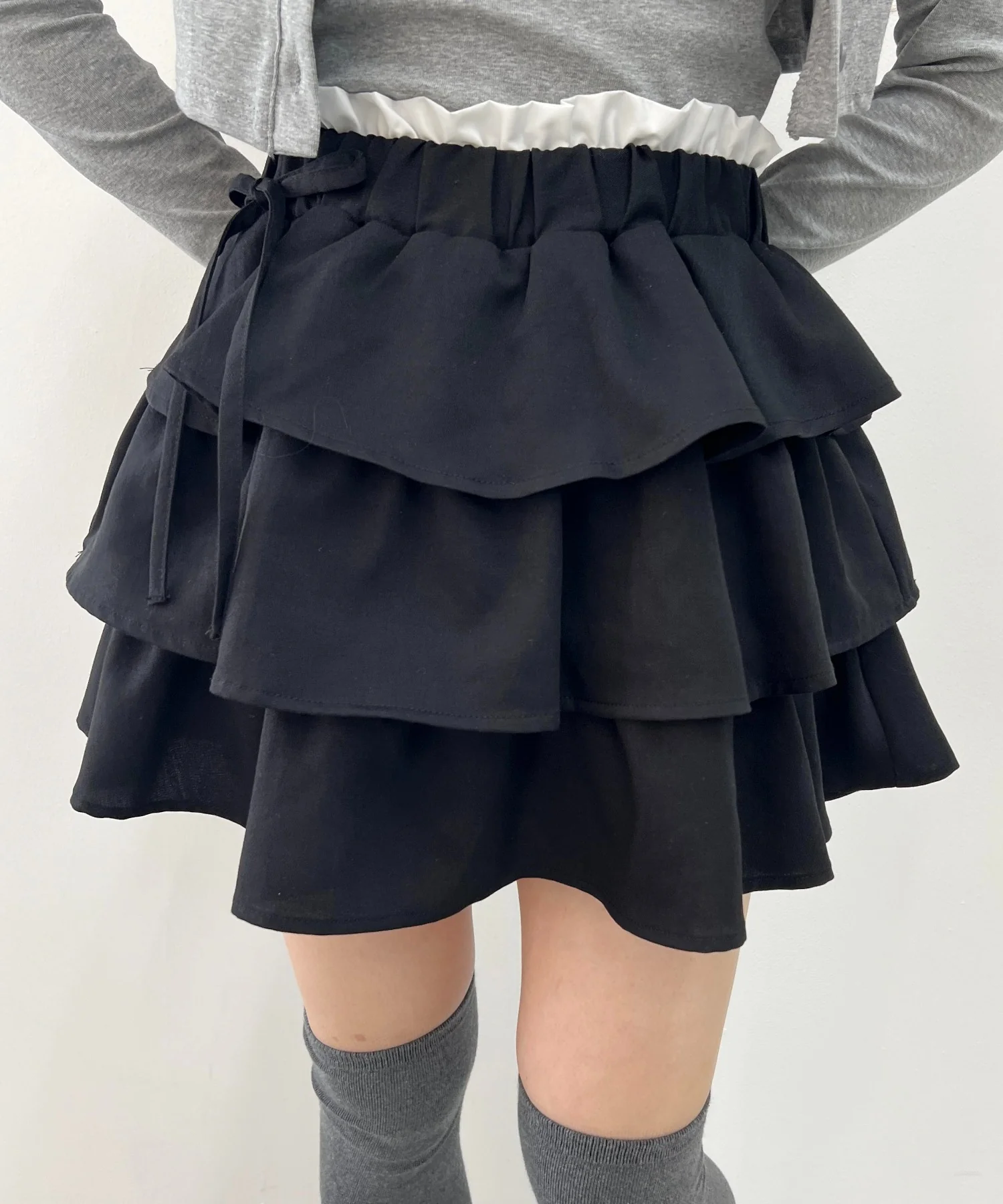 サイドリボンティアードミニスカート - Image 19