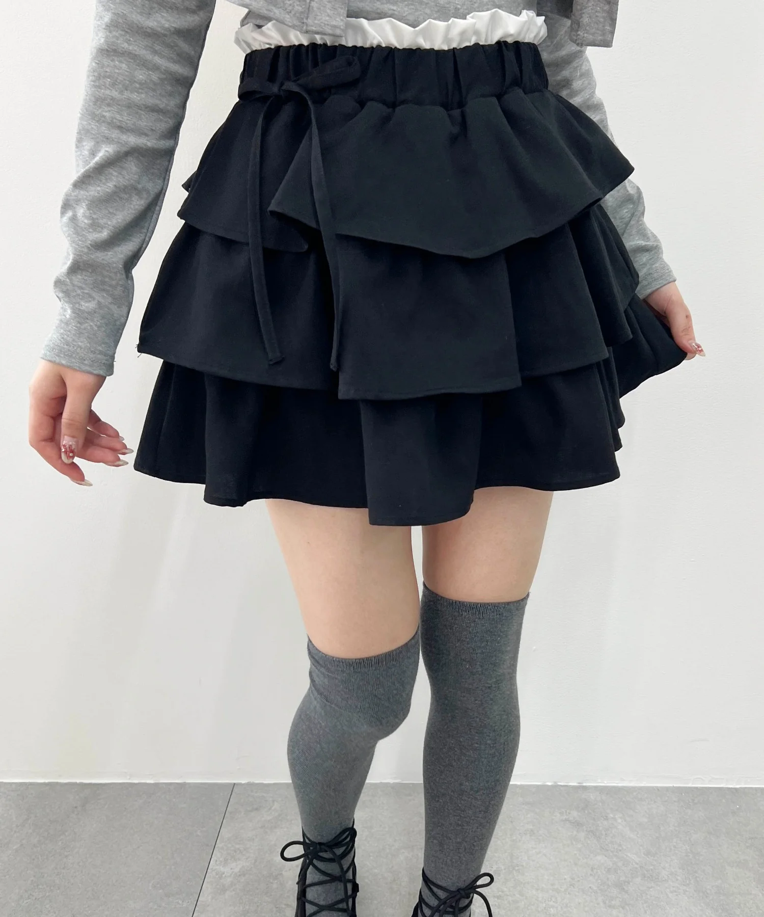 サイドリボンティアードミニスカート - Image 22