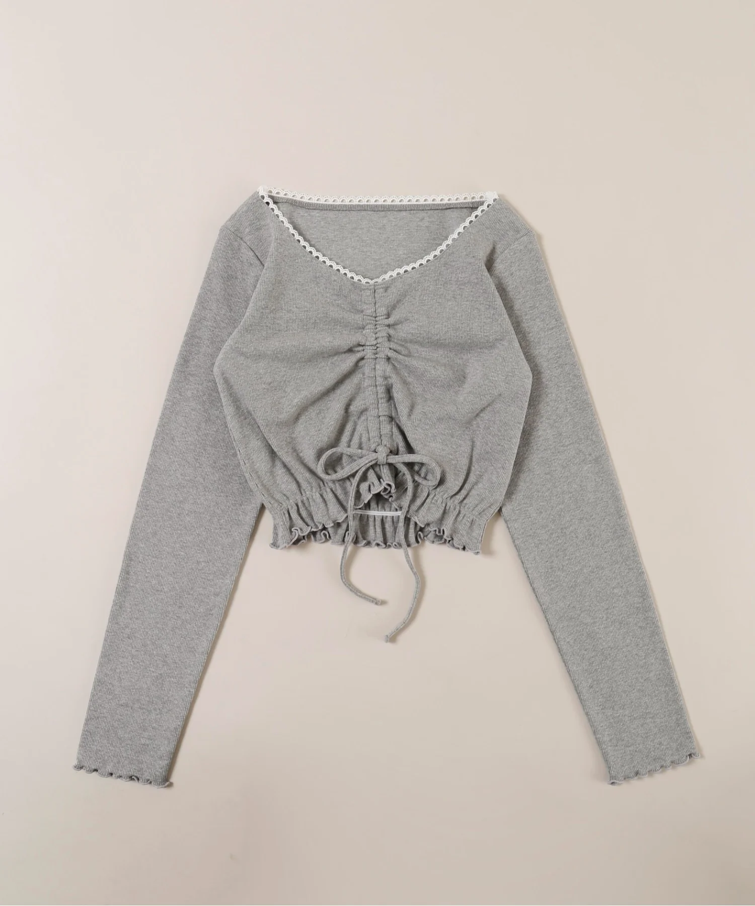 レースパイピングドロストトップス - Image 19