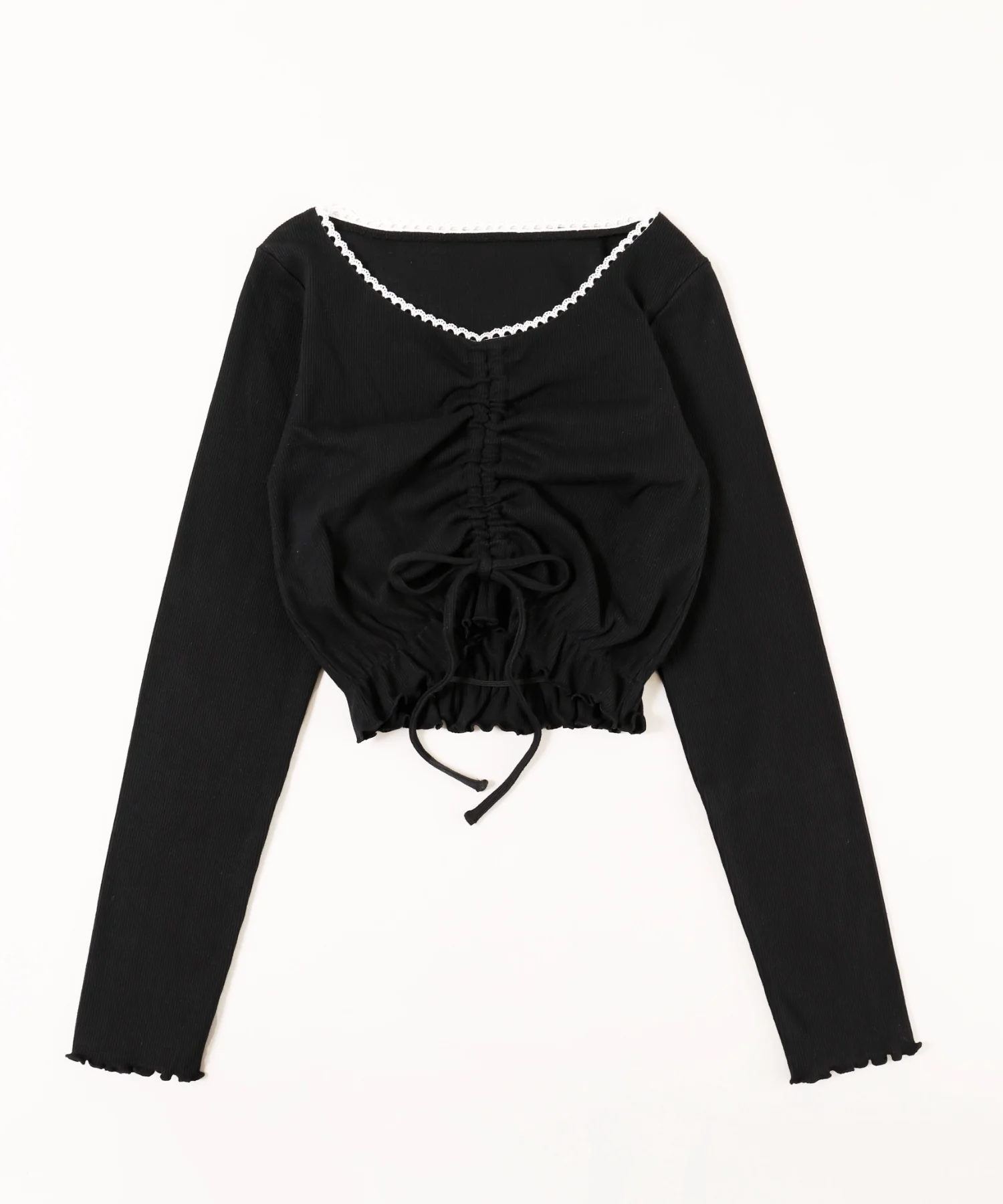 レースパイピングドロストトップス - Image 20