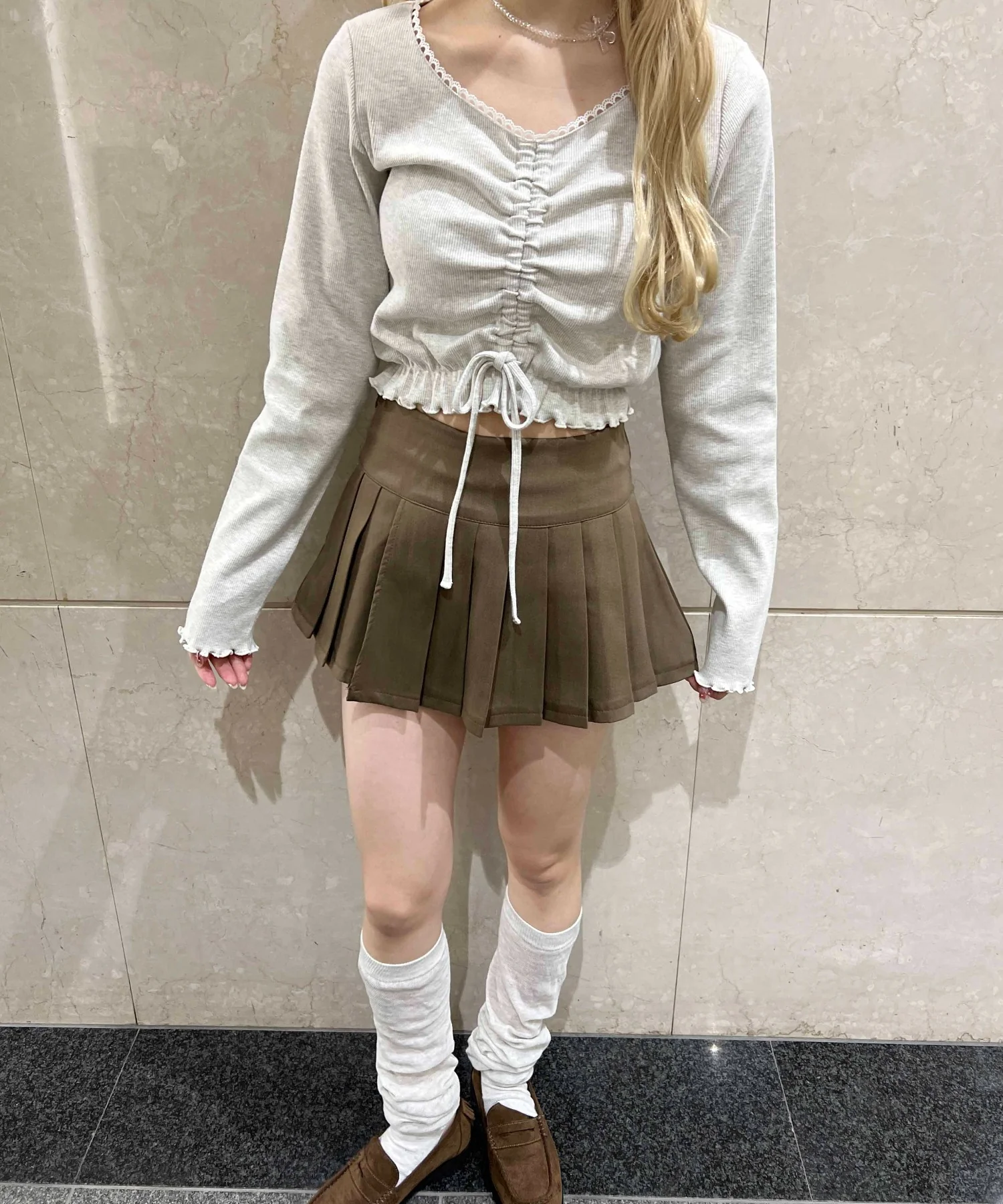レースパイピングドロストトップス - Image 7