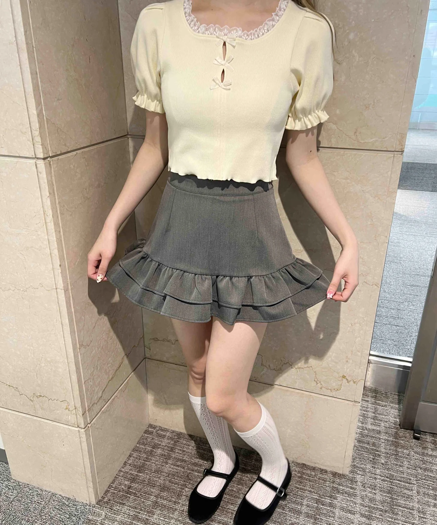 リボンホールデザイントップス - Image 8