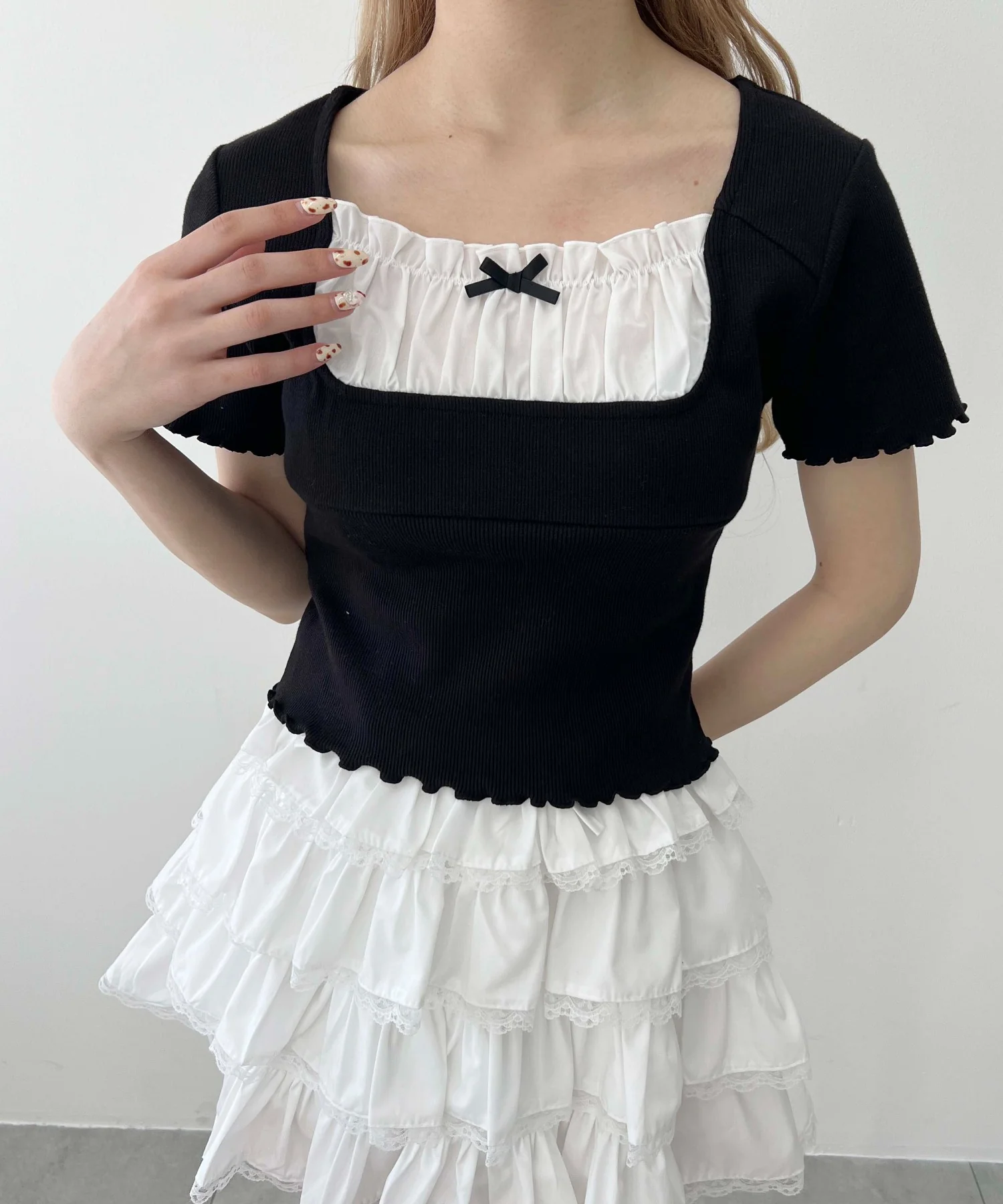 レイヤードリブトップス - Image 14