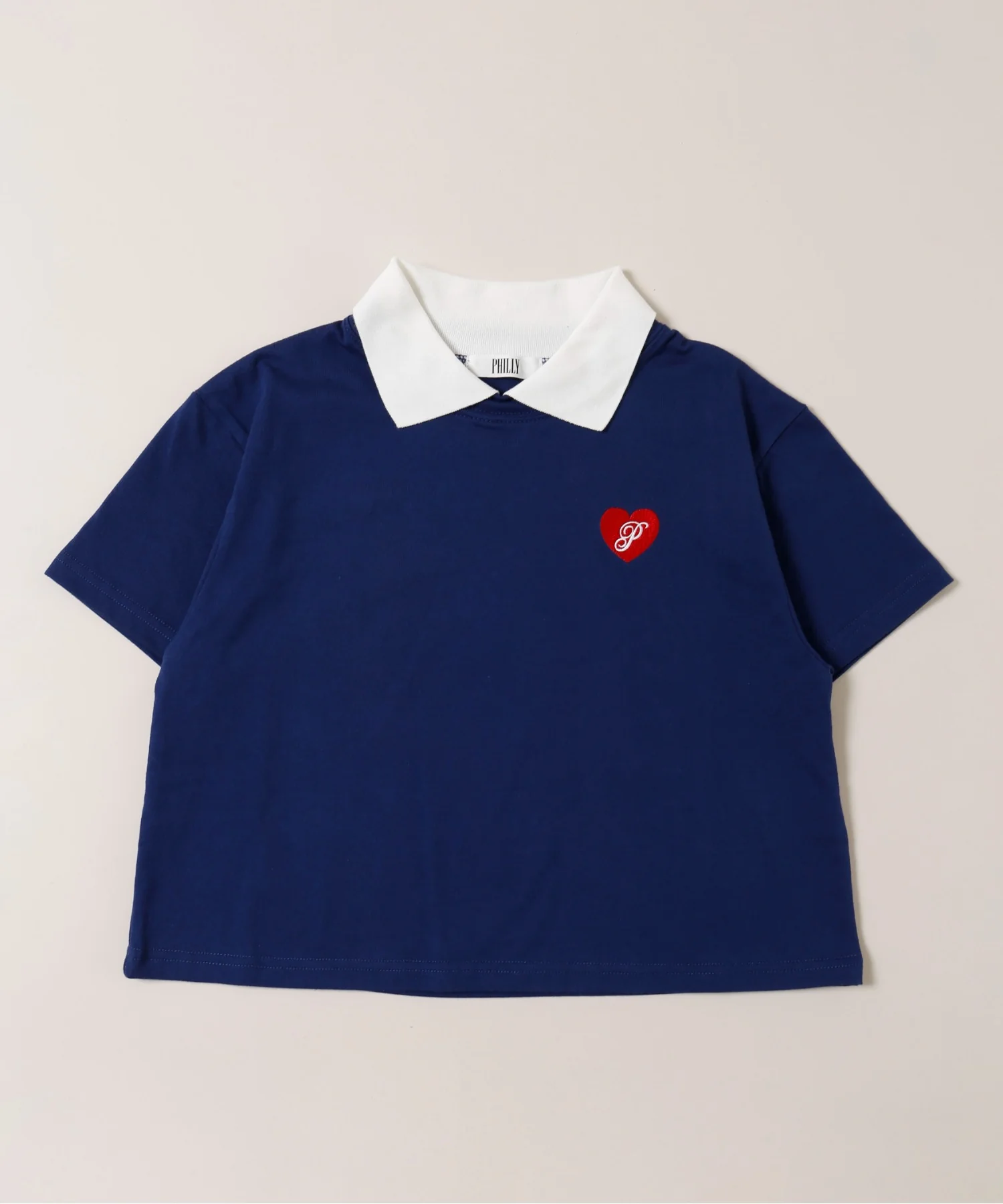 ハートワンポイント襟付きTシャツ - Image 12
