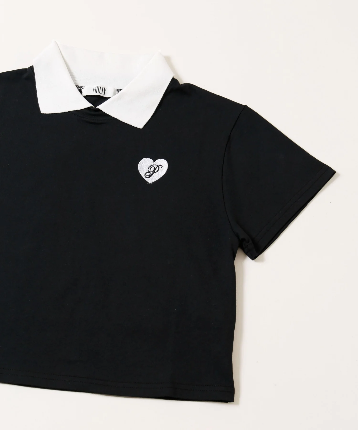 ハートワンポイント襟付きTシャツ - Image 15