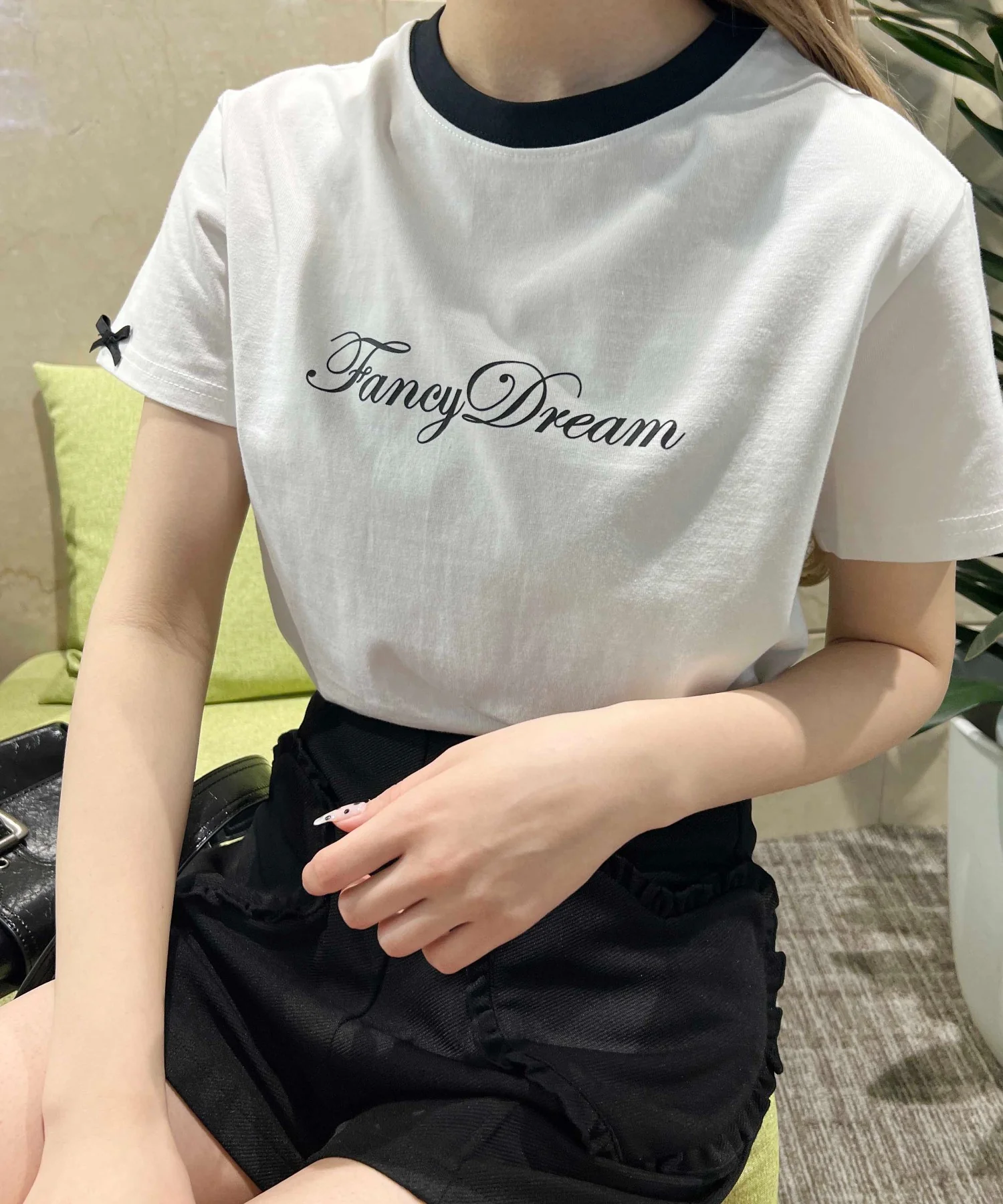 リボンポイントスリーブTシャツ - Image 5