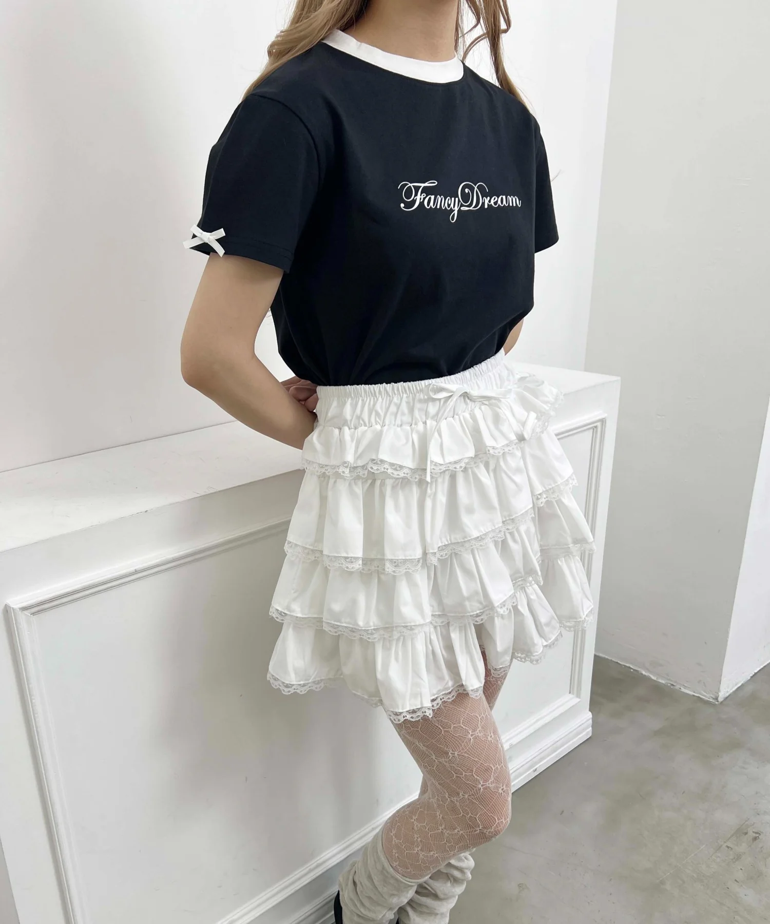 リボンポイントスリーブTシャツ - Image 9