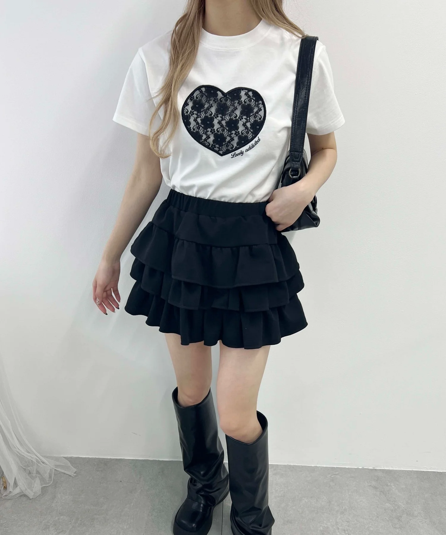ハートレースワッペンTシャツ - Image 13