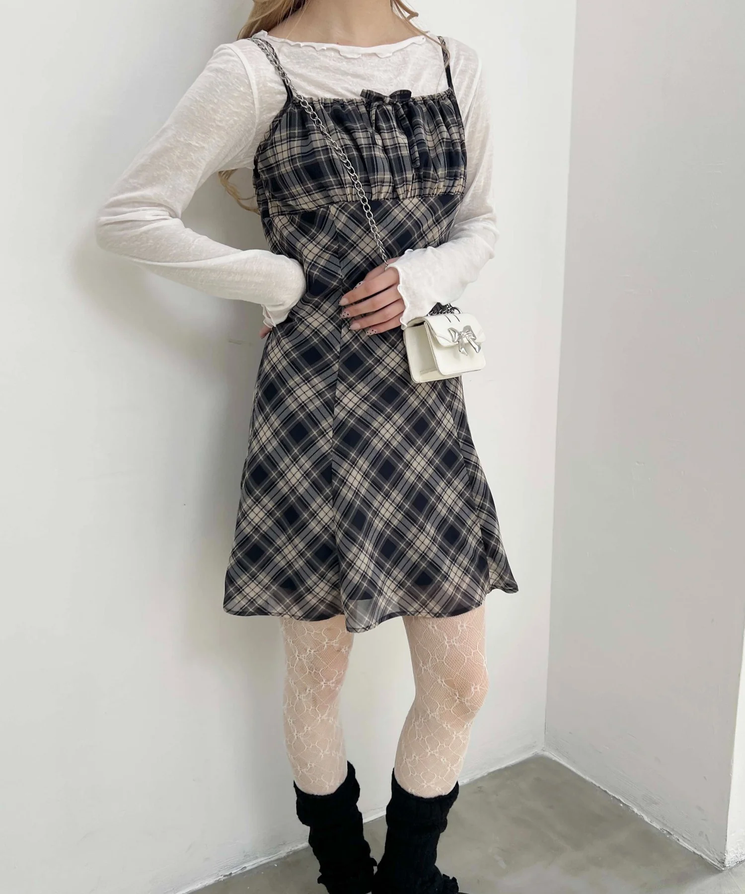 シアーチェックワンピース - Image 13