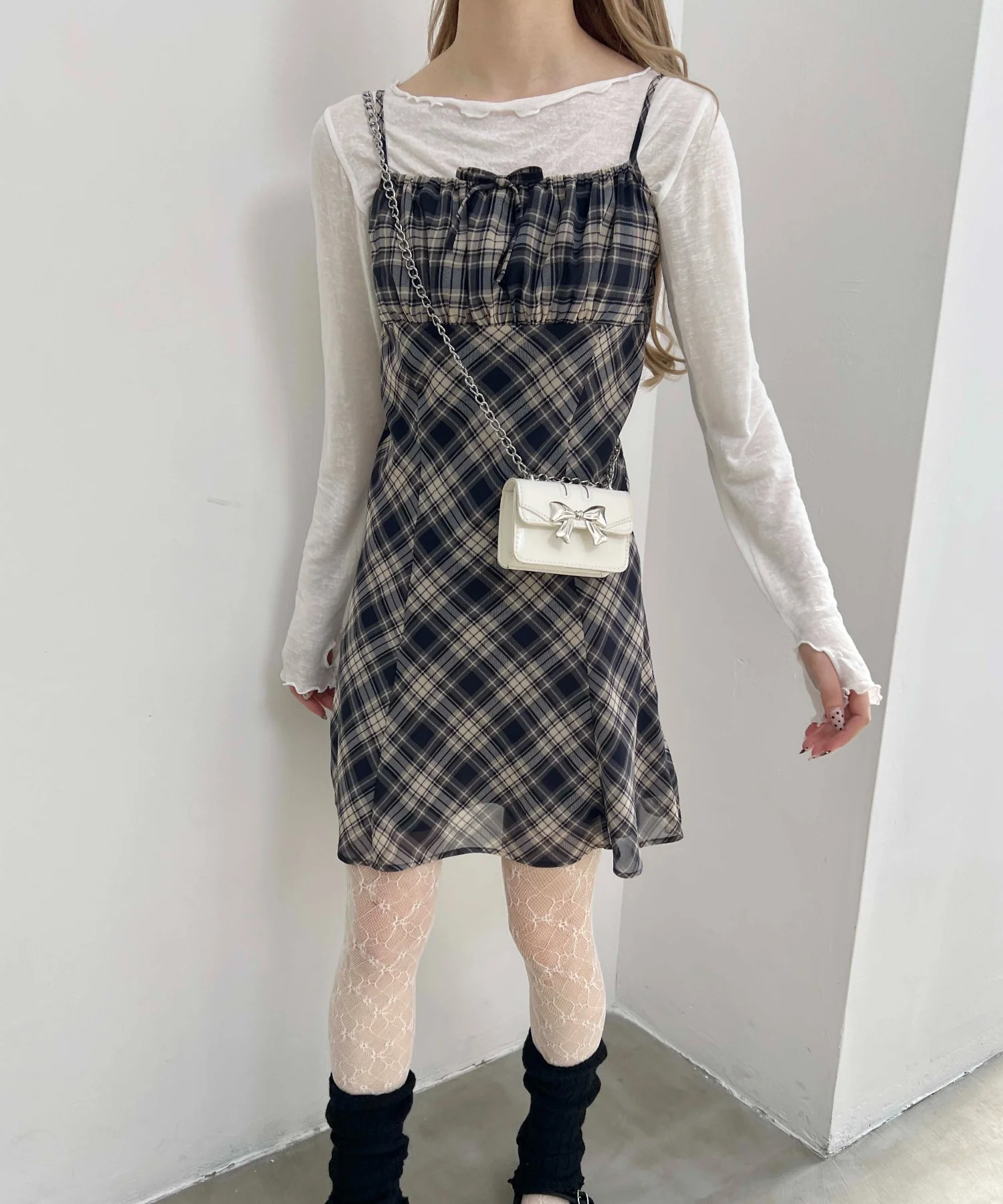 シアーチェックワンピース - Image 14