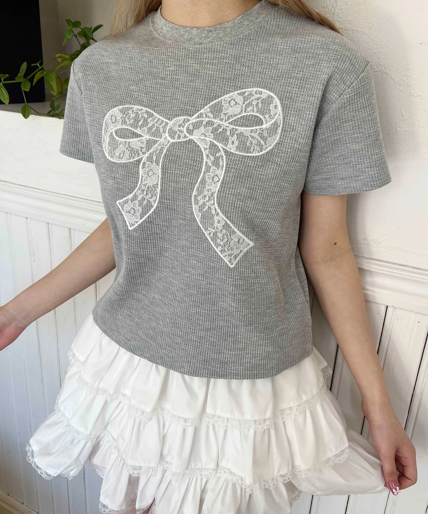 リボンワッペンワッフルTシャツ - Image 14