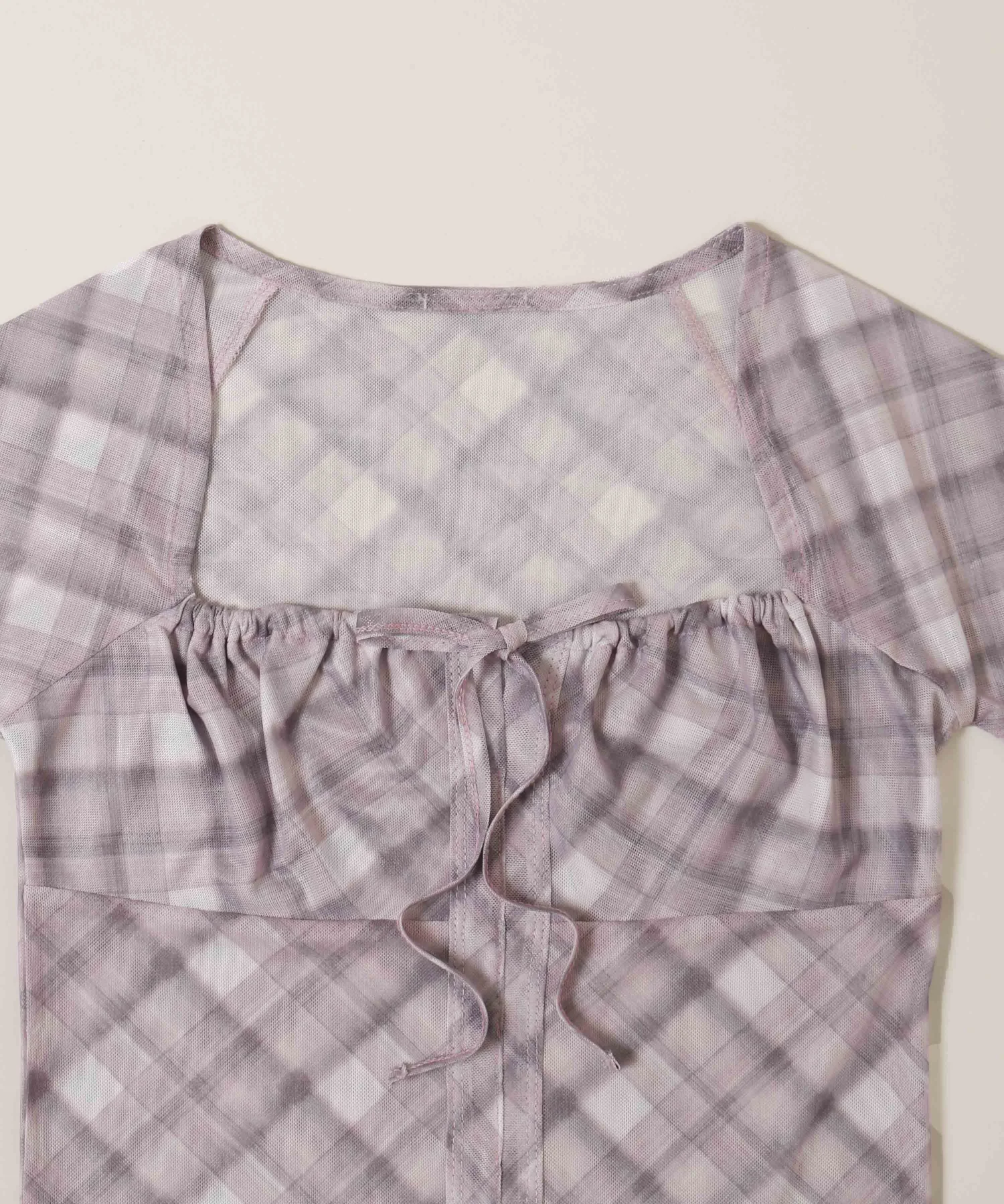 チェックシアーブラウス - Image 18