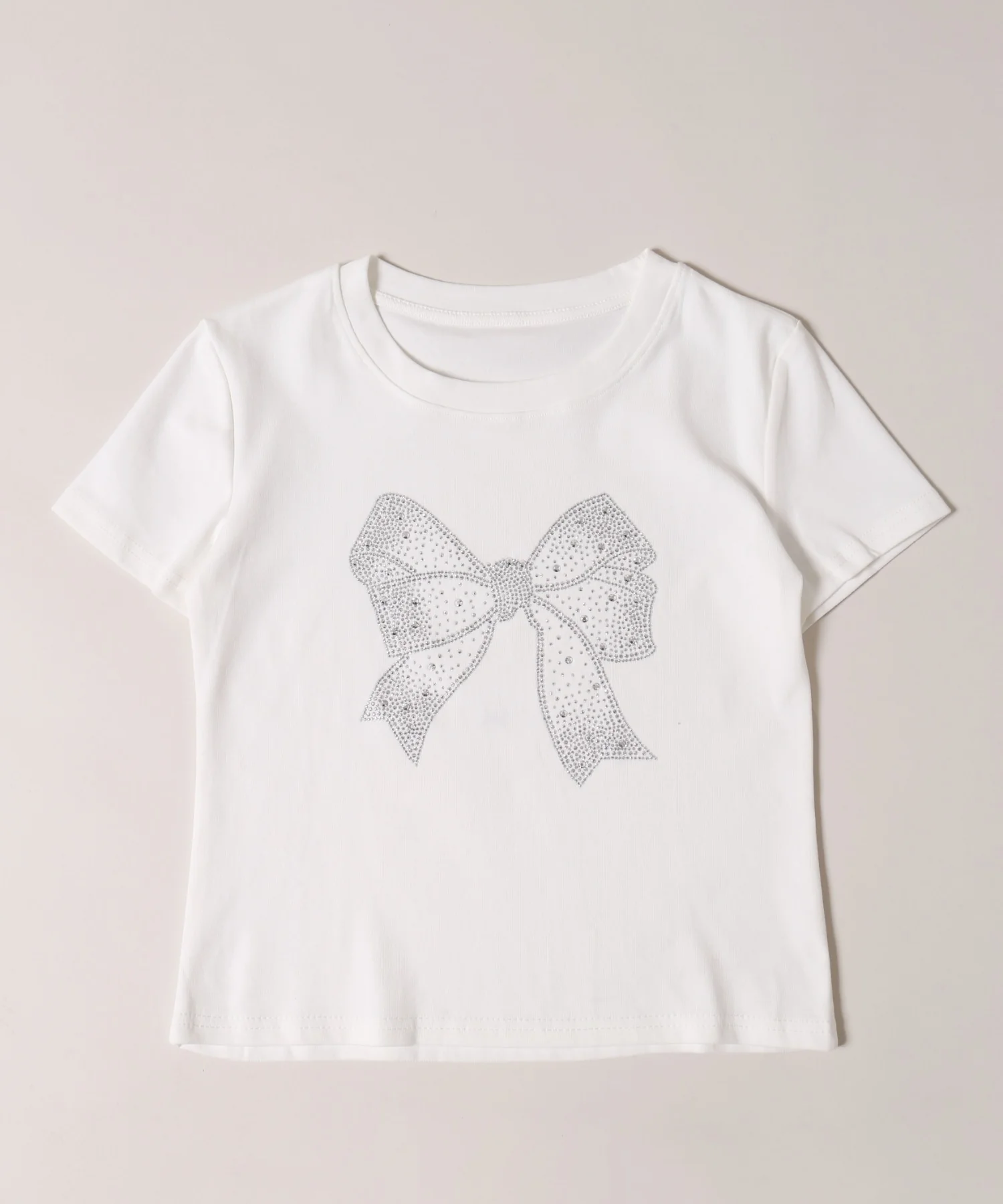 リボンストーンロゴTシャツ - Image 12