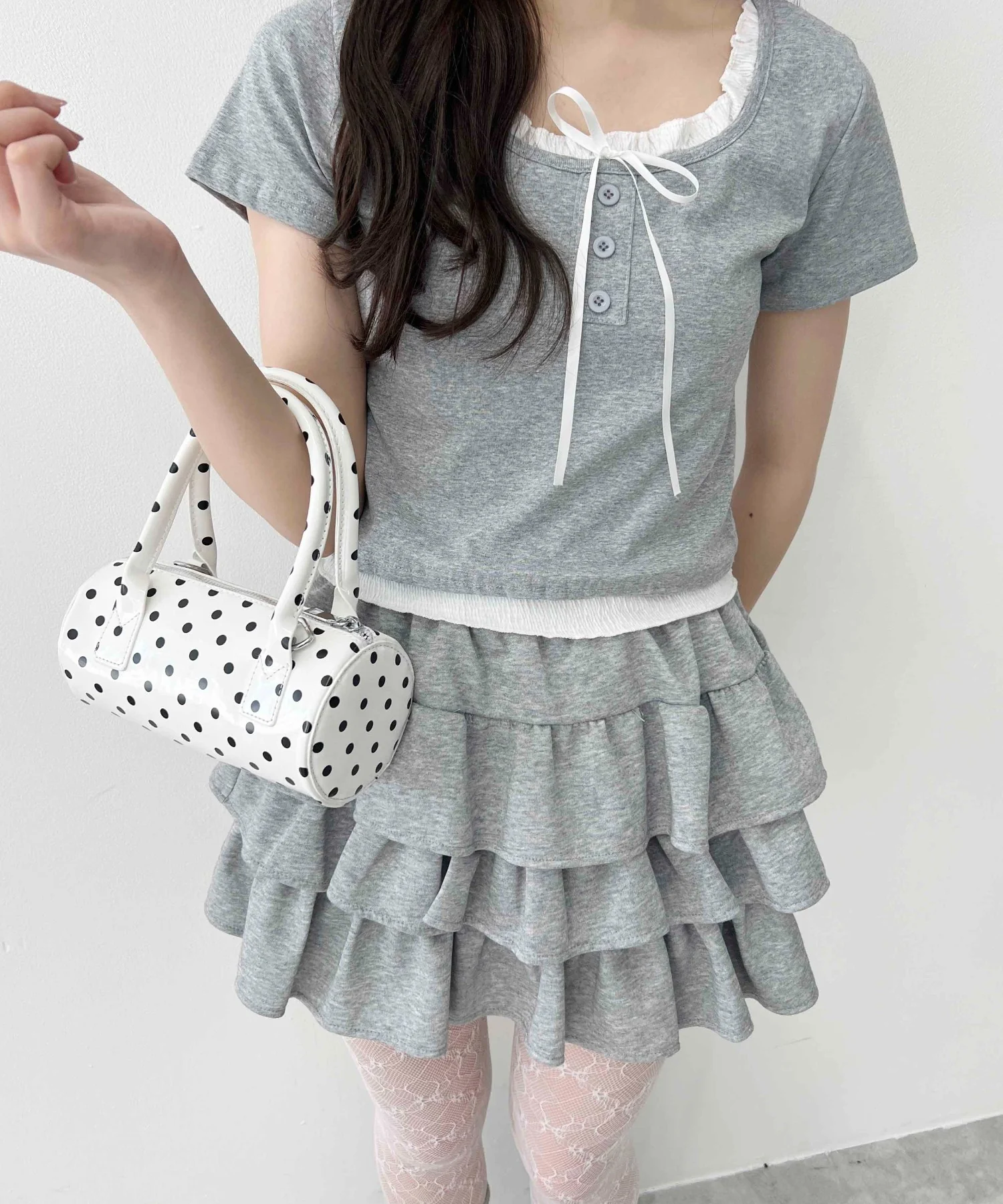 レイヤード風フロントリボンTシャツ - Image 13
