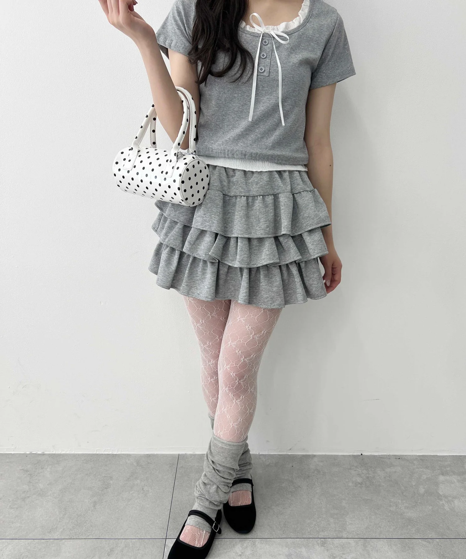 レイヤード風フロントリボンTシャツ - Image 14