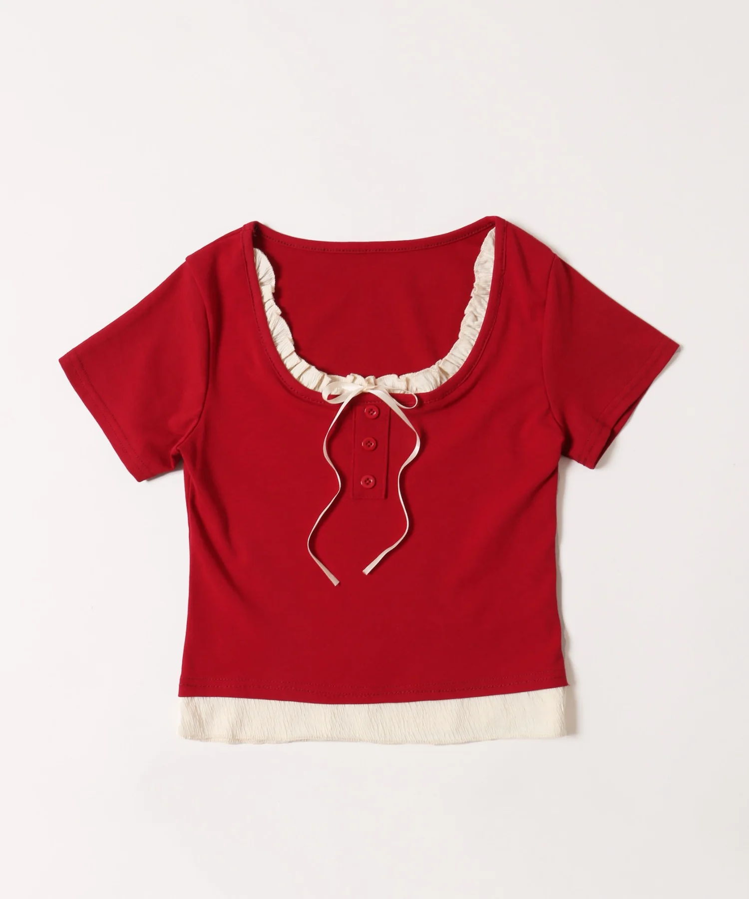 レイヤード風フロントリボンTシャツ - Image 19
